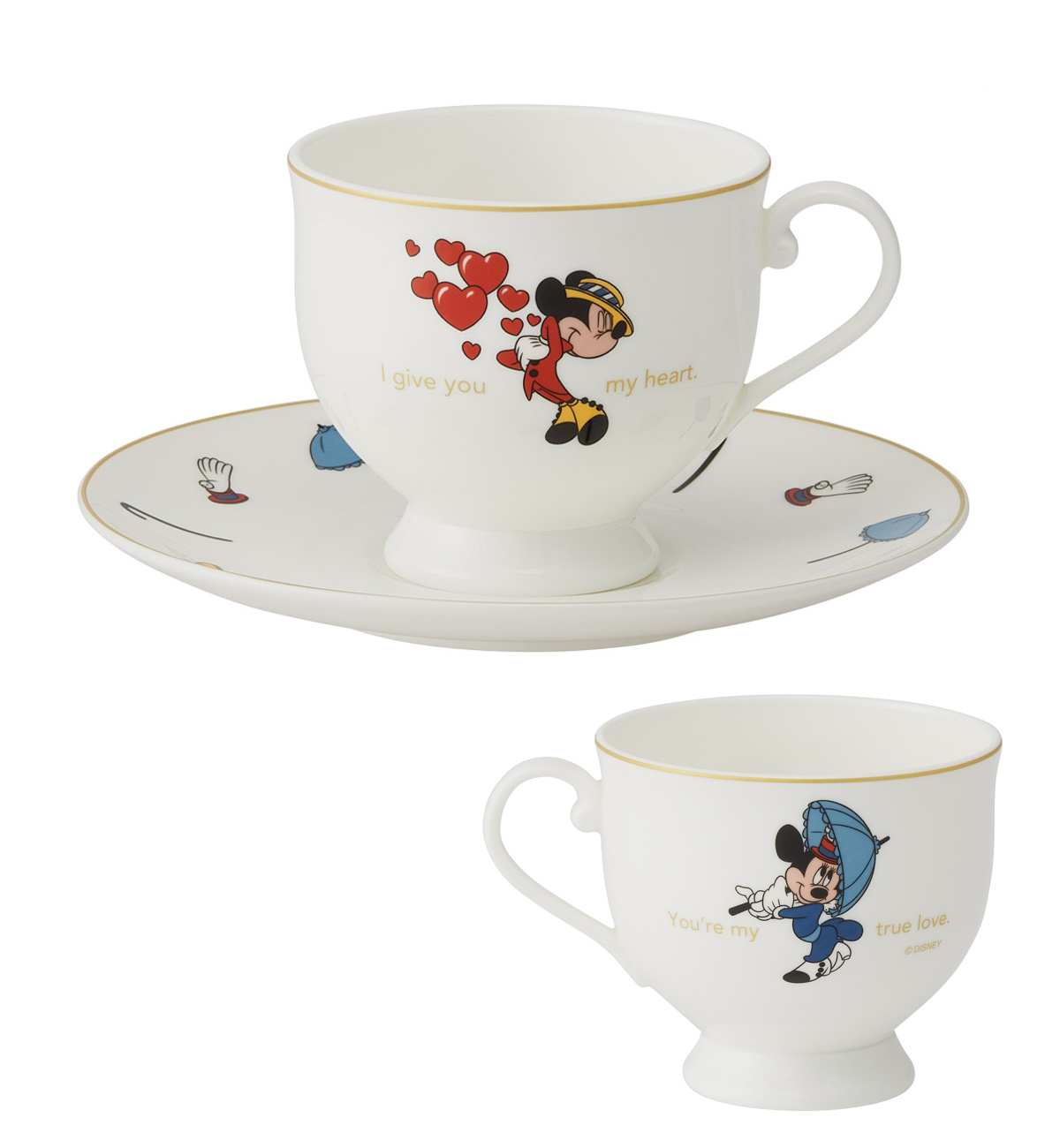 ディズニー食器 マグカップ1990自画像 お茶碗箸 ミッキーミニー