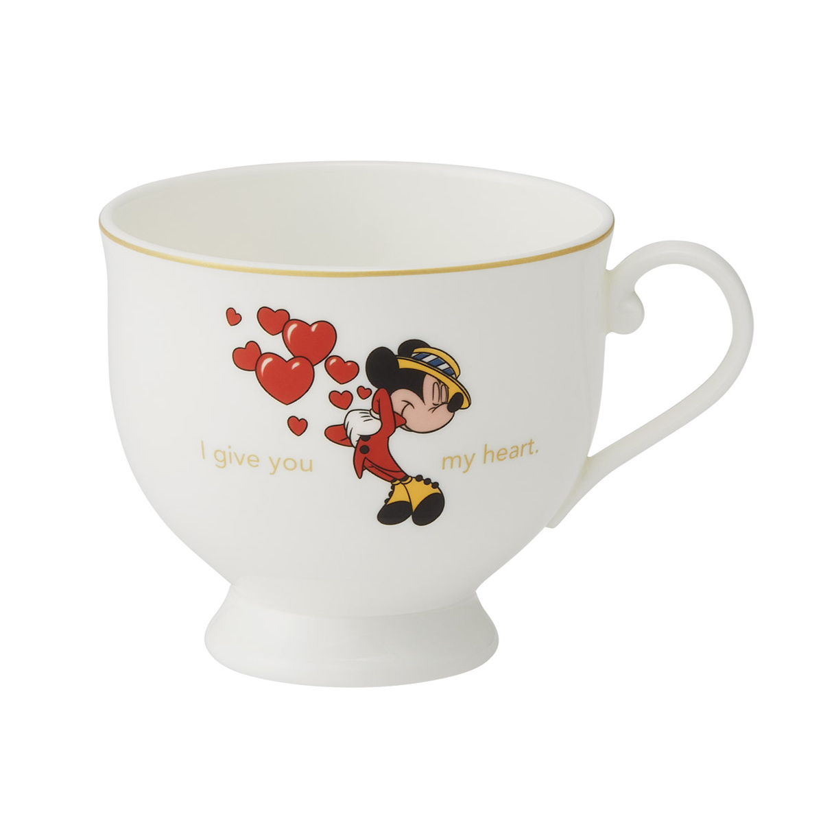 Disney - ディズニー　カップ＆ソーサーセット Disney】SANGO・ディズニー・ミッキー・ミニー・木箱(木札)入り