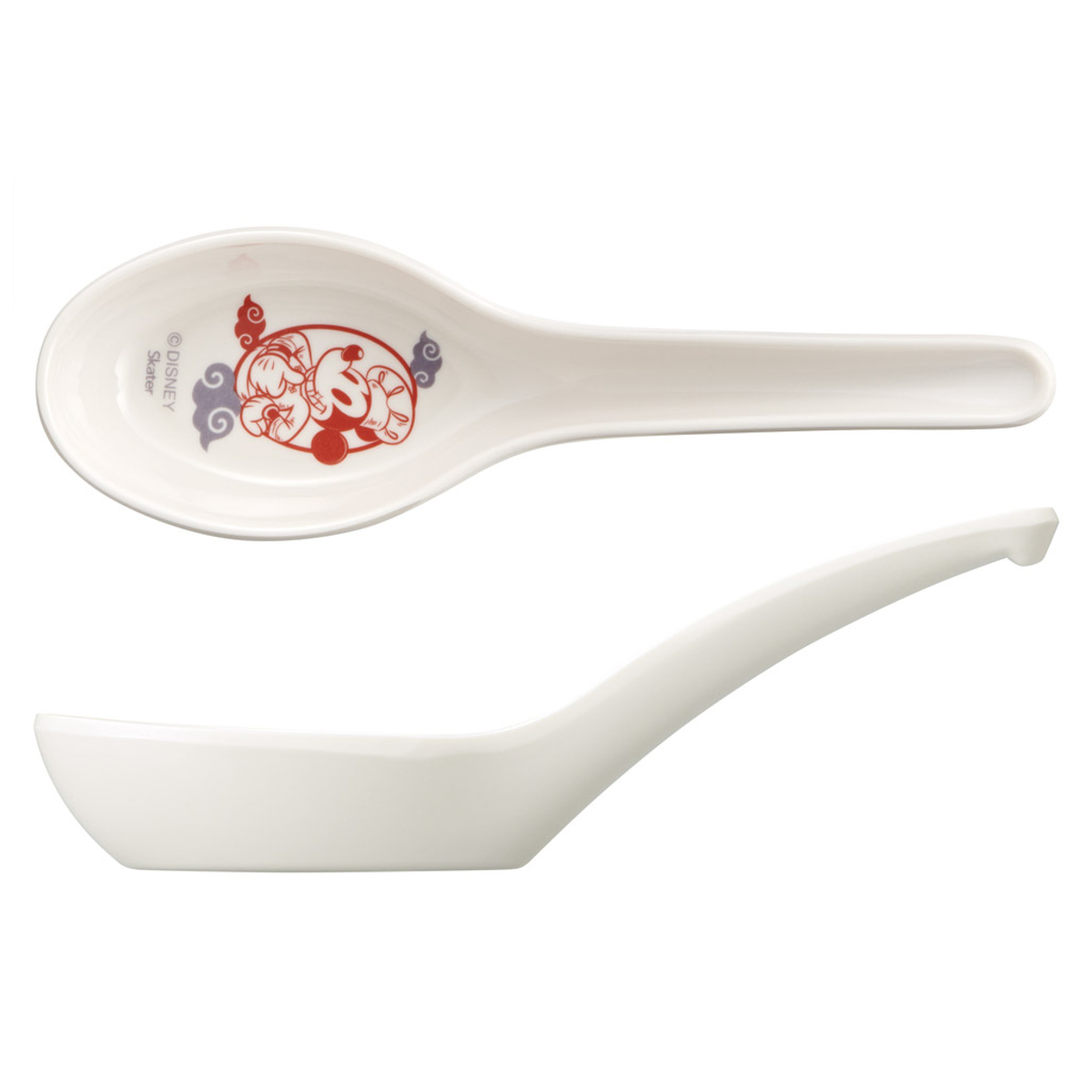 レンゲ メラミンレンゲ ミッキーマウス ( れんげ 蓮華 ミッキー ディズニー キャラクター かわいい 食洗機対応 中華 食器 中華食器 カトラリー スープ ラーメン チャーハン 子ども )