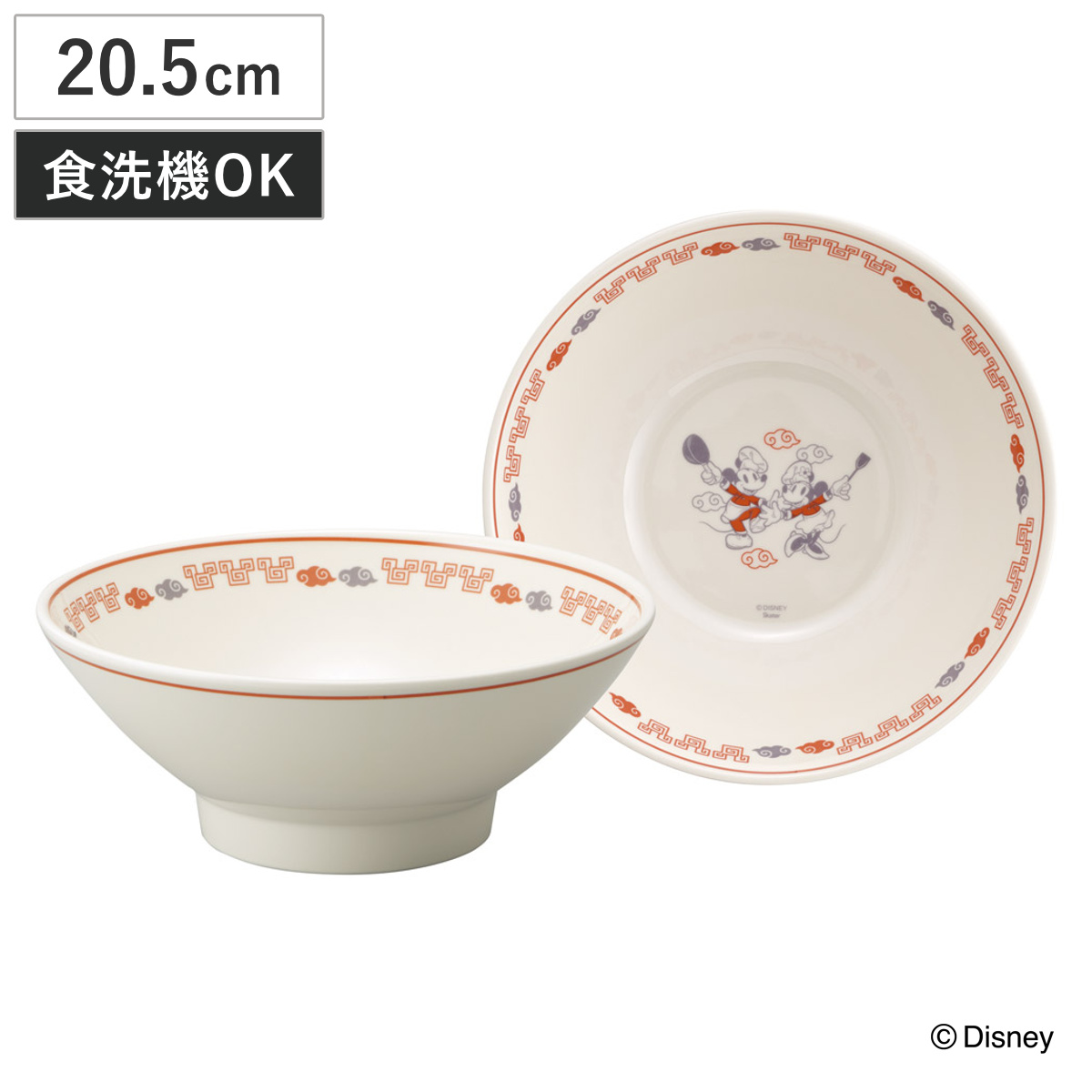 ラーメン鉢 メラミンラーメン鉢 ミッキー＆ミニー （ ミッキー