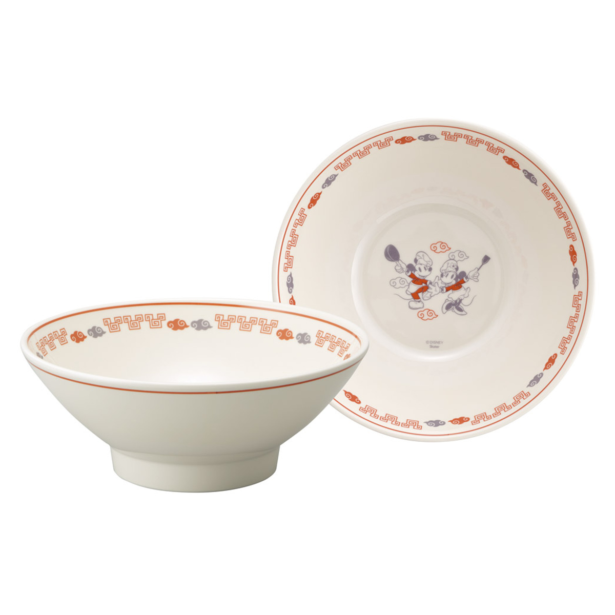 ラーメン鉢 メラミンラーメン鉢 ミッキー&ミニー ( ミッキー ミニー ディズニー キャラクター かわいい 食洗機対応 ラーメン 20.5cm 麺 器 うつわ ボウル 麺鉢 丼ぶり 丼 どんぶり うどん そば )