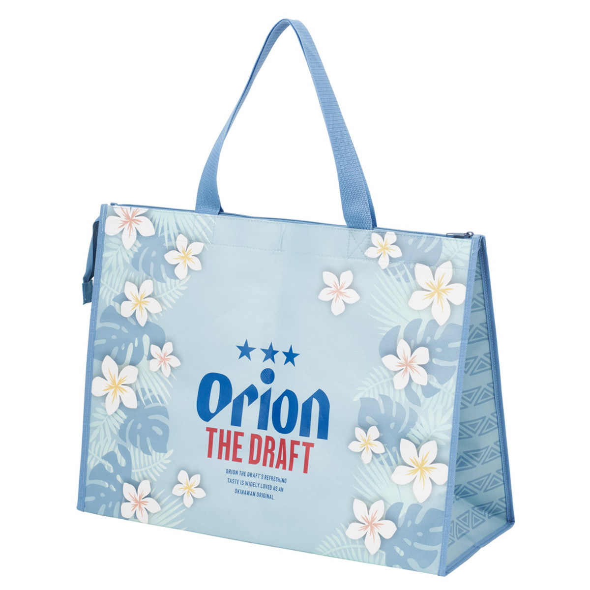 レジャーバッグ レジャーシート生地バッグL オリオンビール ( エコバッグ マチ付き バッグ かばん 鞄 買い物バッグ ショッピングバッグ 特大 大きめ )