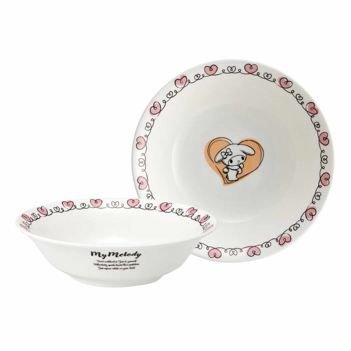 ボウル 16cm シリアルボウル サンリオ ( ハローキティ マイメロディ クロミ キャラクター かわいい 皿 お皿 電子レンジ対応 食洗機対応 磁器 うつわ 器 中鉢 サラダボウル シリアル フルーツ 朝食 ) 【クロミ】 クロミ