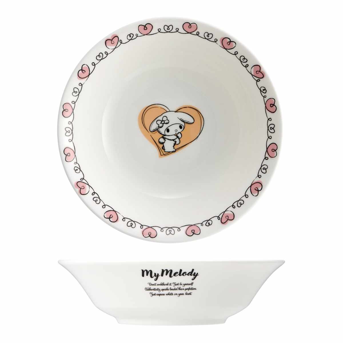 ボウル 16cm シリアルボウル サンリオ ( ハローキティ マイメロディ クロミ キャラクター かわいい 皿 お皿 電子レンジ対応 食洗機対応 磁器 うつわ 器 中鉢 サラダボウル シリアル フルーツ 朝食 ) 【クロミ】 クロミ