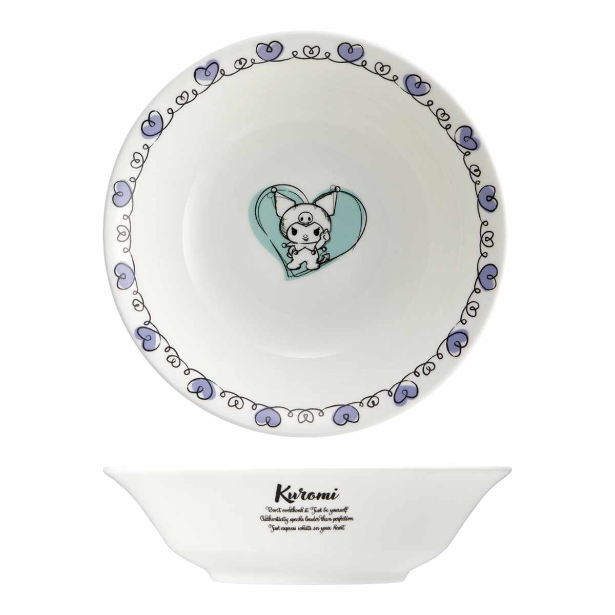 ボウル 16cm シリアルボウル サンリオ ( ハローキティ マイメロディ クロミ キャラクター かわいい 皿 お皿 電子レンジ対応 食洗機対応 磁器 うつわ 器 中鉢 サラダボウル シリアル フルーツ 朝食 ) 【クロミ】 クロミ