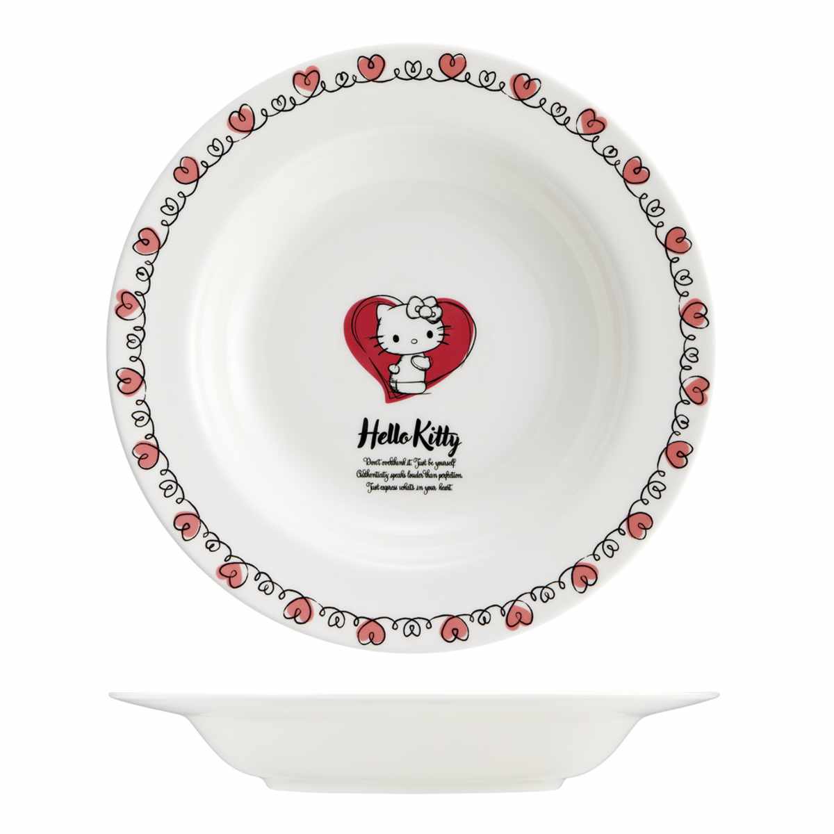 プレート 23cm スープ皿 サンリオ ( ハローキティ マイメロディ クロミ キャラクター かわいい 皿 お皿 電子レンジ対応 食洗機対応 磁器 うつわ 器 スーププレート スープボウル パスタ皿 カレー皿 深皿 パスタ カレー ) 【クロミ】 クロミ