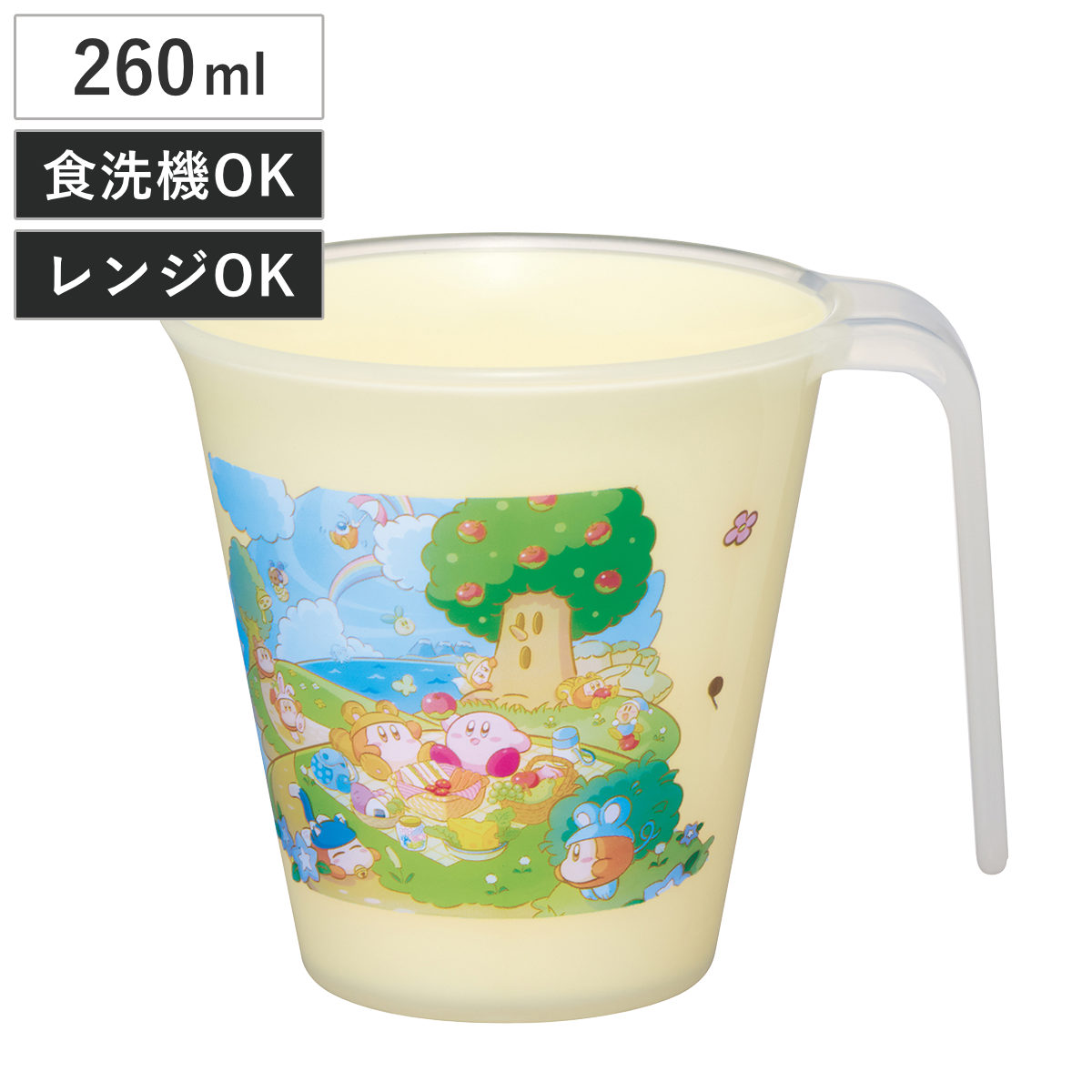 タンブラー 260ml ハンドル付スタッキングタンブラー カービィ ピクニック ( 星のカービィ コップ 電子レンジ対応 食洗機対応 日本製 キャラクター かわいい スタッキング 積み重ね カップ マグカップ 軽い 割れにくい )