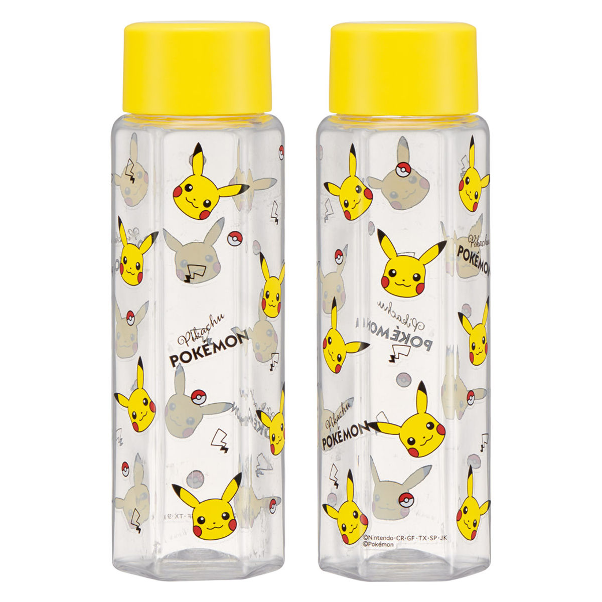 水筒 250ml 六角ブローボトル ポケットモンスター ( ピカチュウ 直飲み プラボトル ダイレクトボトル マグボトル 常温 軽量 クリア 直のみ マグ ボトル スリム 健康 ドリンク クリアボトル ウォーターボトル かわいい )