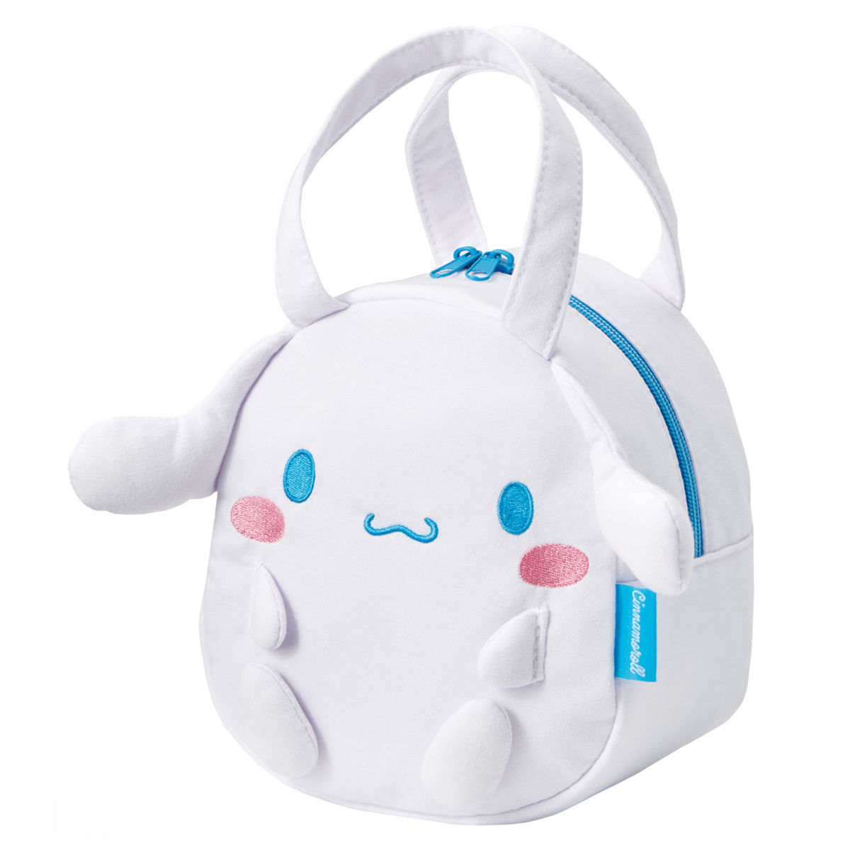 ランチバッグ スエット素材ダイカットバッグ シナモロール ( お弁当袋 子供用カバン 子供 スウェット素材 鞄 ダイカット カバン 子ども用 子供用 キッズ 持ち手付き お弁当バッグ バッグ かばん )