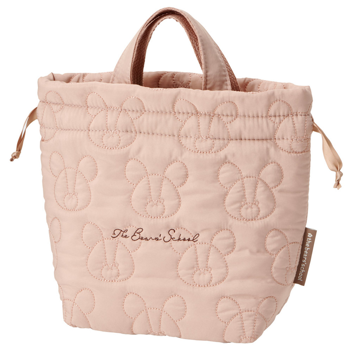 ランチバッグ キルト生地保冷ランチ巾着 くまのがっこうココア ( ランチ巾着 お弁当袋 サブバック 鞄 保冷 巾着 バッグ キルティング 巾着袋 お弁当巾着 かばん カバン お弁当用 お弁当入れ 保冷ランチバッグ )