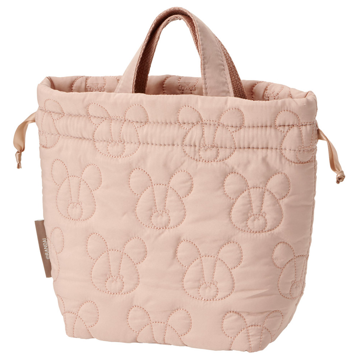 ランチバッグ キルト生地保冷ランチ巾着 くまのがっこうココア ( ランチ巾着 お弁当袋 サブバック 鞄 保冷 巾着 バッグ キルティング 巾着袋 お弁当巾着 かばん カバン お弁当用 お弁当入れ 保冷ランチバッグ )