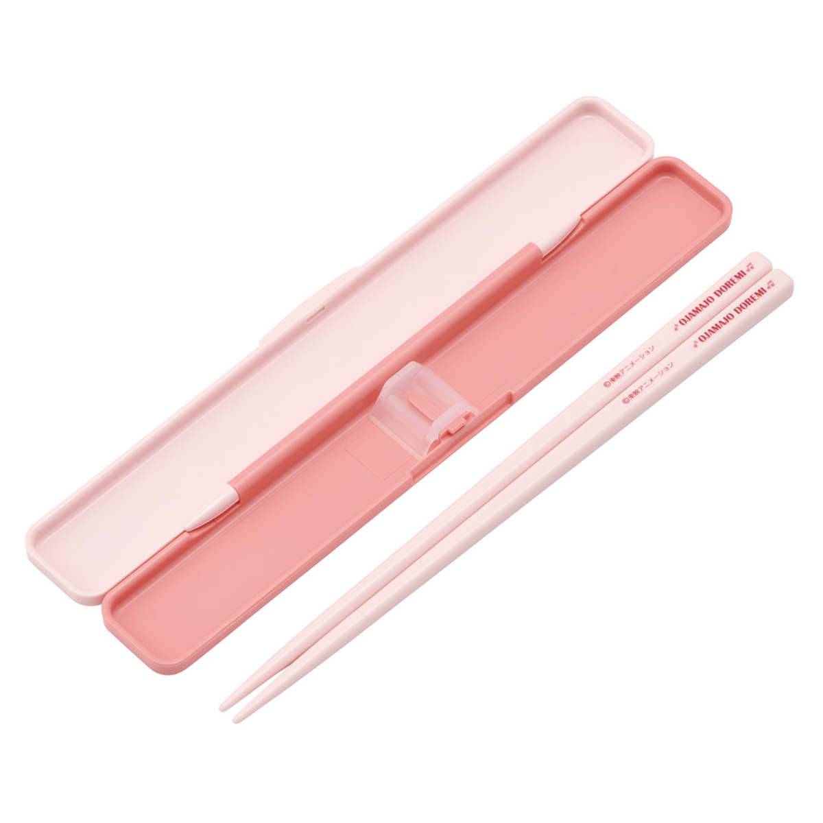 箸ケース 抗菌音の鳴らない箸箱セット おジャ魔女どれみ ( 箸 お箸 箸箱 セット 抗菌 食洗機対応 大人用 日本製 食洗器OK 音が鳴らない カトラリーセット 持ち運び 携帯 カトラリー お箸セット 通勤 通学 )