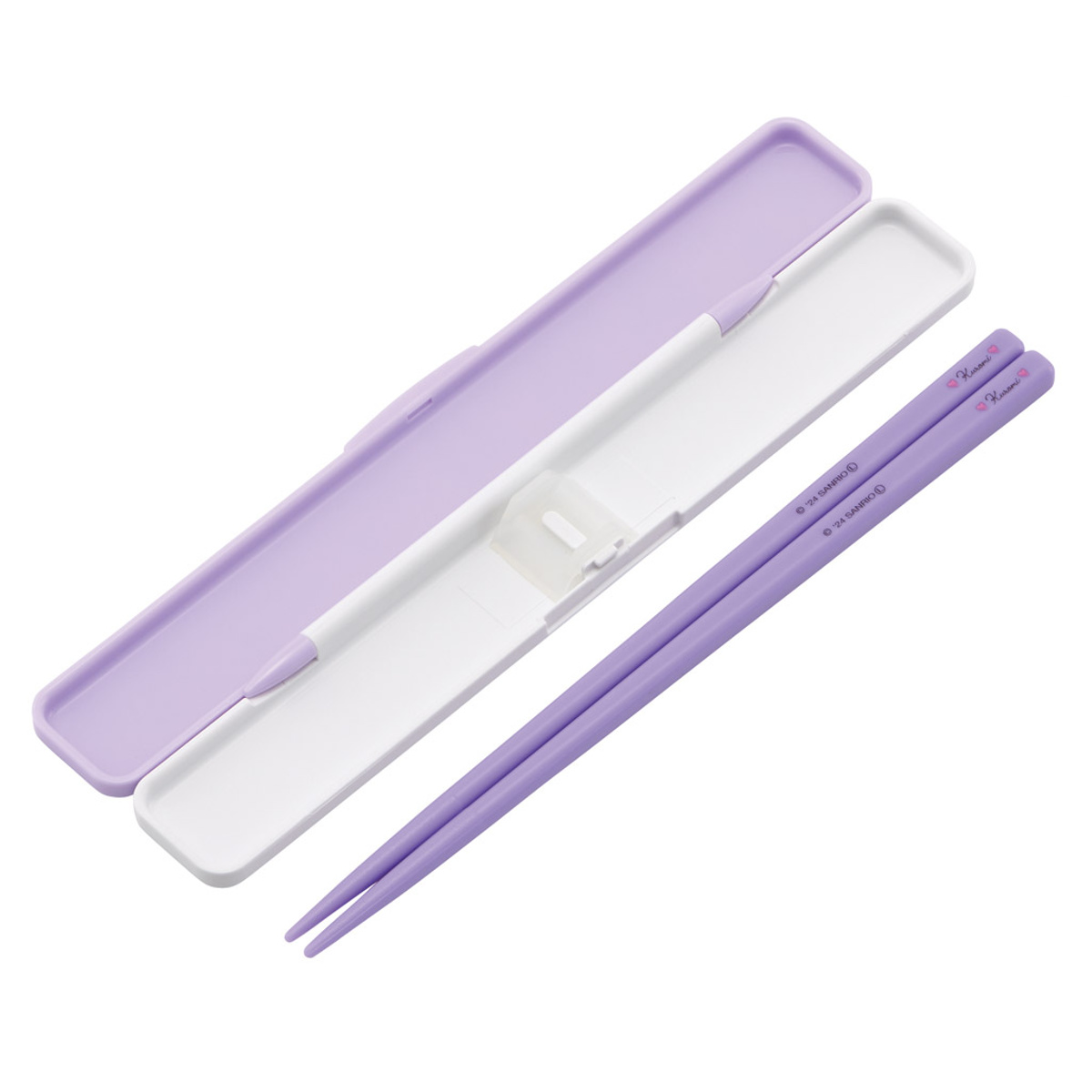 箸セット 抗菌音の鳴らない箸箱セット クロミ 水彩コスメ ( 箸 お箸 箸箱 セット 抗菌 食洗機対応 大人用 日本製 食洗器OK 音が鳴らない カトラリーセット 持ち運び 携帯 カトラリー お箸セット 通勤 通学 )