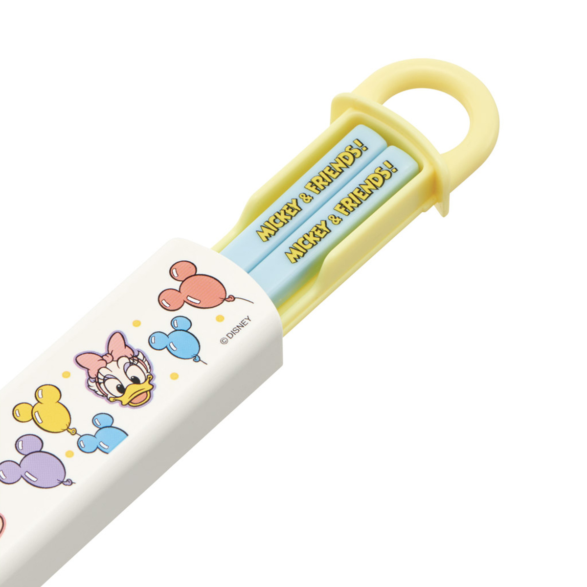 箸セット 抗菌食洗機対応箸箱セット ミッキー&フレンズ風船 ( 箸 16.5cm 食洗機対応 抗菌 お箸 箸箱 子供 日本製 16.5センチ カトラリー 食洗機OK お弁当用 給食 お弁当 弁当 幼稚園 保育園 キッズ )
