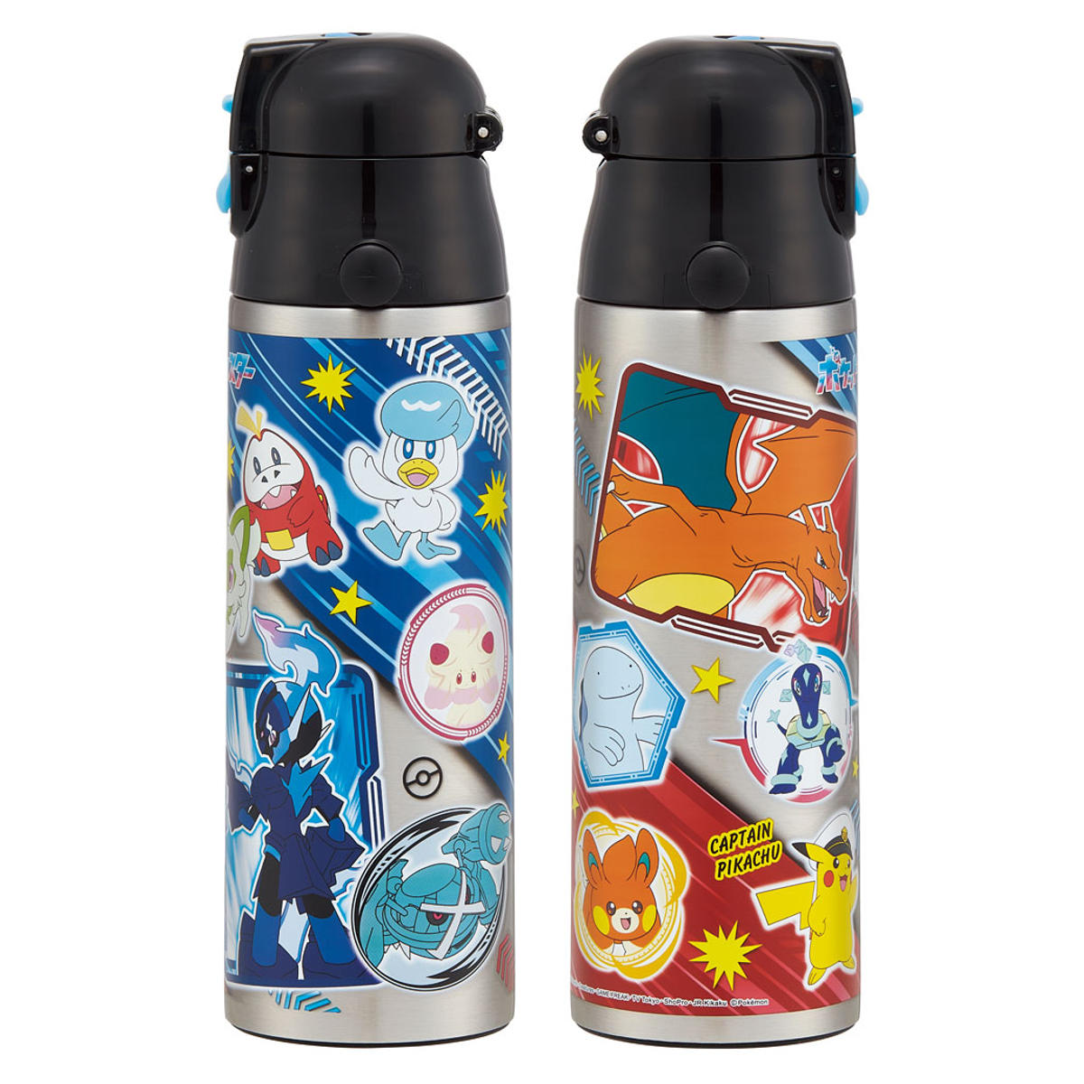 水筒 580ml 超軽量ダイレクトボトル ポケモン24 ( ポケットモンスター 保冷 軽量 直飲み ワンタッチ ステンレスボトル 子供用水筒 子供 直のみ 軽い 超軽量 ワンプッシュ ダイレクトボトル ダイレクト ボトル ワンタッチボトル )