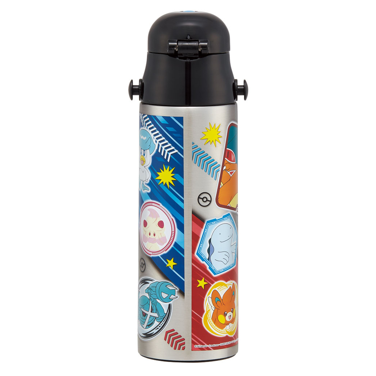 水筒 580ml 超軽量ダイレクトボトル ポケモン24 ( ポケットモンスター 保冷 軽量 直飲み ワンタッチ ステンレスボトル 子供用水筒 子供 直のみ 軽い 超軽量 ワンプッシュ ダイレクトボトル ダイレクト ボトル ワンタッチボトル )