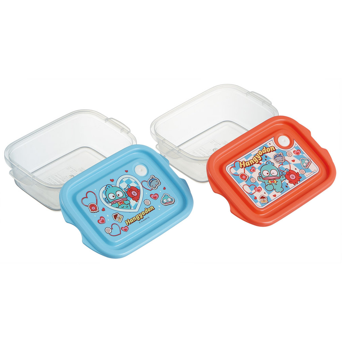 弁当箱 500ml 抗菌シールボックスM 2個セット HGパーティー ( ハンギョドン お弁当箱 抗菌 シールボックス M レンジ対応 保存容器 2個 セット 抗菌加工 ランチボックス 電子レンジ 対応 1段 アウトドア )