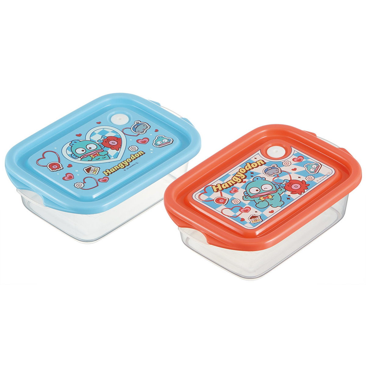 弁当箱 500ml 抗菌シールボックスM 2個セット HGパーティー ( ハンギョドン お弁当箱 抗菌 シールボックス M レンジ対応 保存容器 2個 セット 抗菌加工 ランチボックス 電子レンジ 対応 1段 アウトドア )