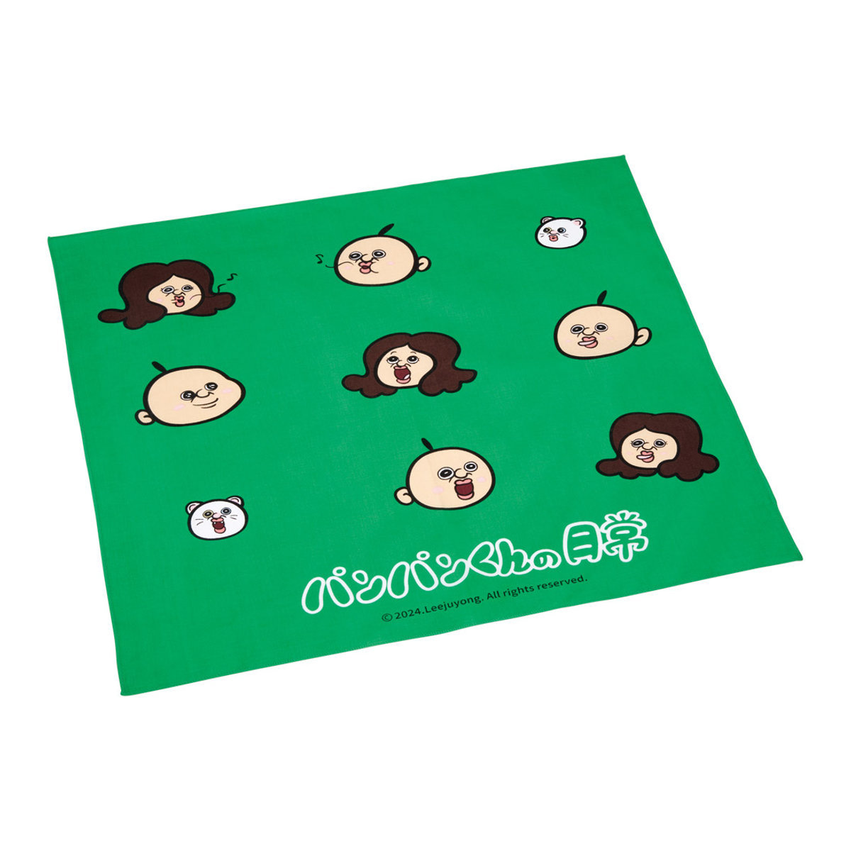 ランチクロス パンパンくんの日常 ( ナフキン ランチョンマット 弁当包み 三角巾 給食ナフキン 日本製 お弁当箱 弁当 弁当箱 包み 入れ 子供用 幼稚園 保育園 給食 キッズ 正方形 子供 )