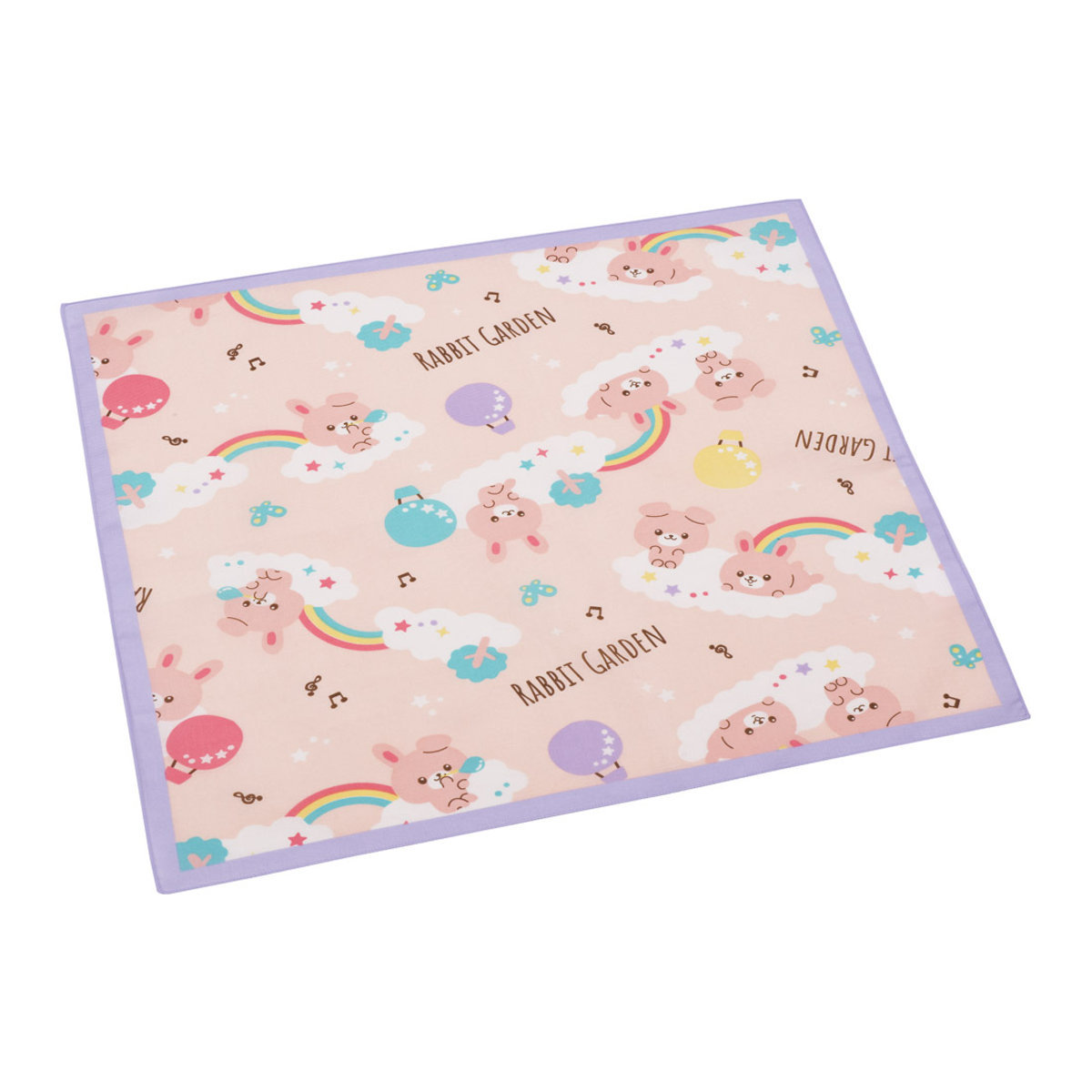 ランチクロス ラビットガーデン ( ナフキン ランチョンマット 弁当包み 三角巾 給食ナフキン 日本製 お弁当箱 弁当 弁当箱 包み 入れ 子供用 幼稚園 保育園 給食 キッズ 正方形 子供 )