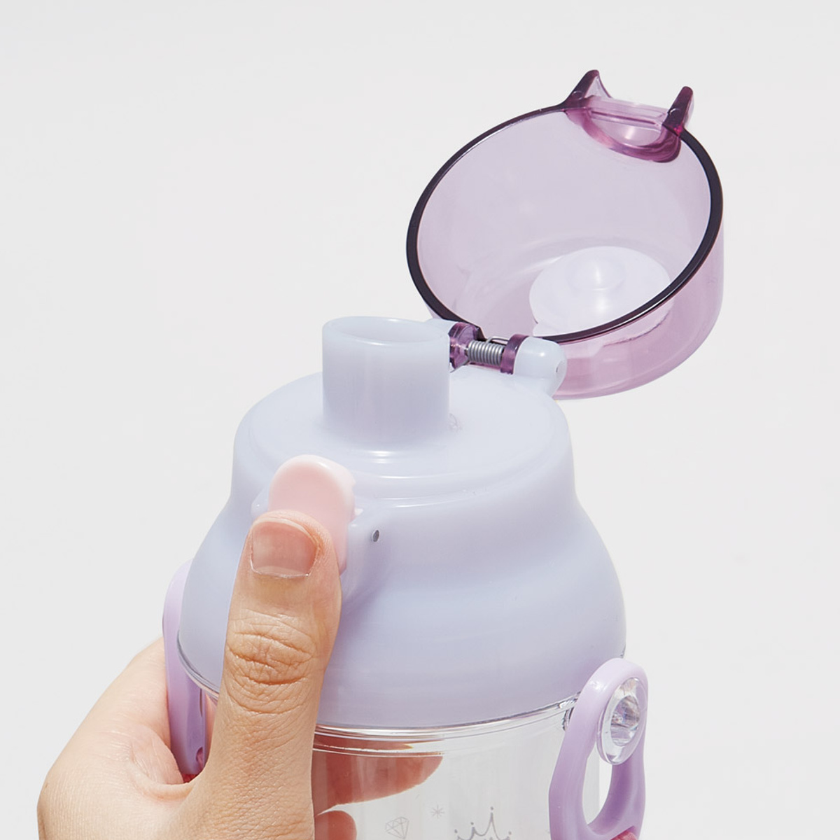 水筒 480ml 食洗機対応プラクリアボトル プリンセスシルエット ( 食洗機対応 直飲み プラボトル プラスチック ワンプッシュ ボトル 軽量 日本製 キッズ 子供用 クリアボトル クリア ダイレクトボトル 直のみ 食洗機 対応 )