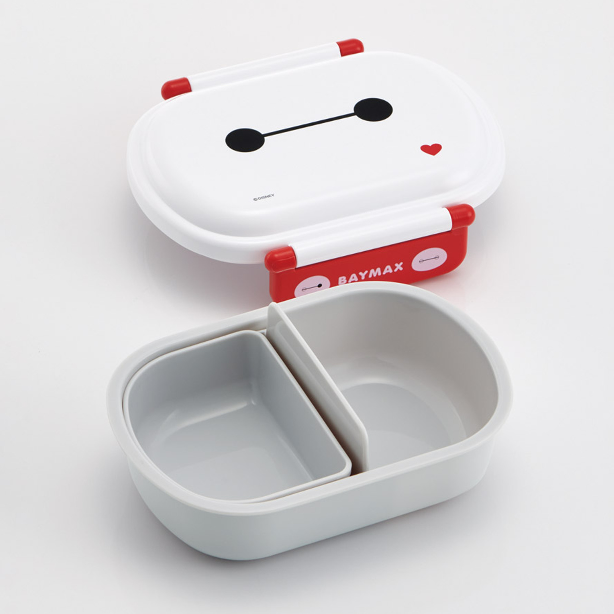 弁当箱 360ml 抗菌ふわっとタイトラン ベイマックス25 ( ランチボックス 食洗機対応 レンジ対応 抗菌 日本製 ドーム蓋 キッズ 子供 食洗機OK レンジOK お弁当 弁当 一段 2点ロック 銀 AG 抗菌加工 )