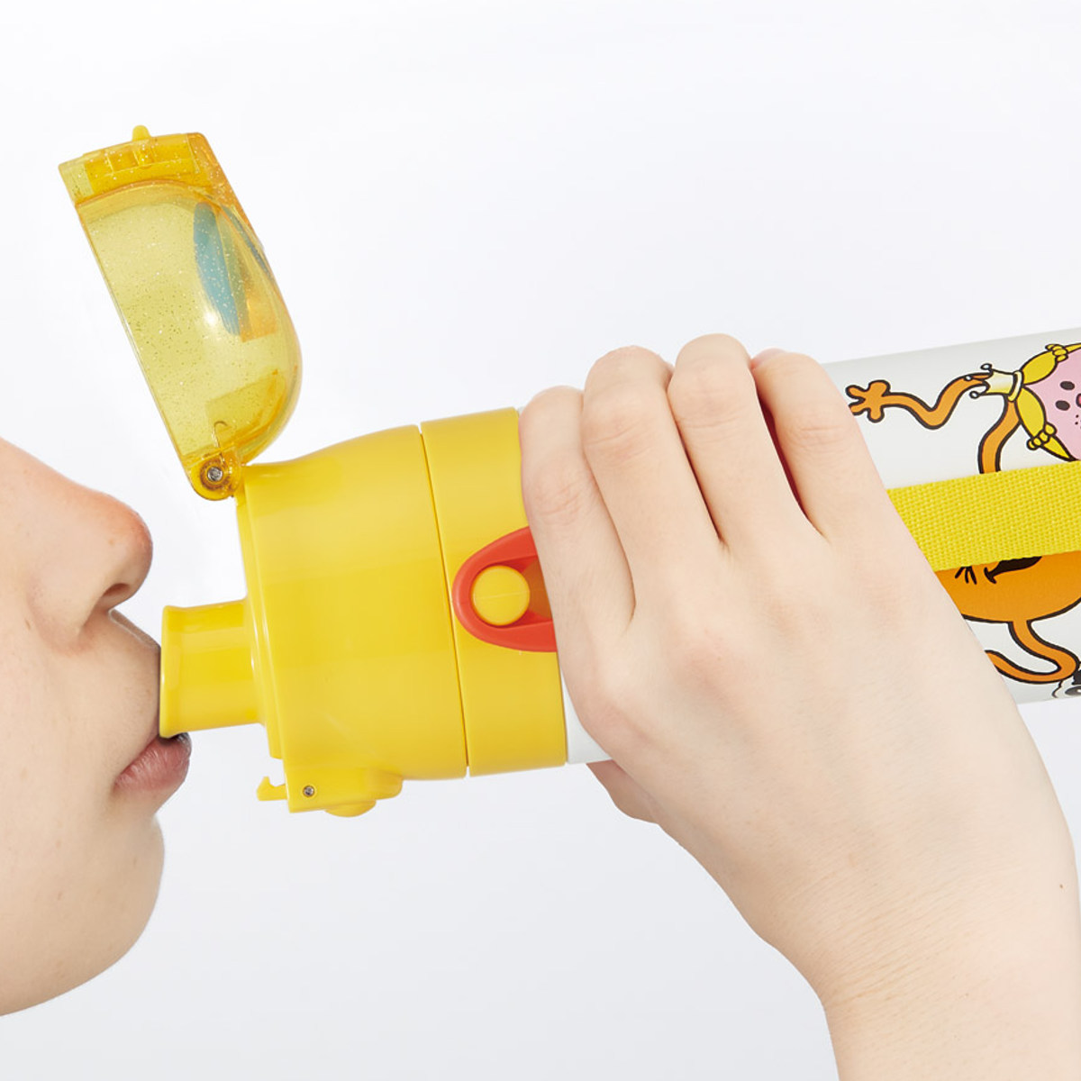 水筒 470ml 430ml 超軽量2WAYステンレスボトル Mr.Men ( 保冷 保温 直飲み コップ付き ワンプッシュ マグボトル コップ飲み 2way 子供用 すいとう ボトル キッズ ワンタッチ ステンレス 超軽量 軽量 )