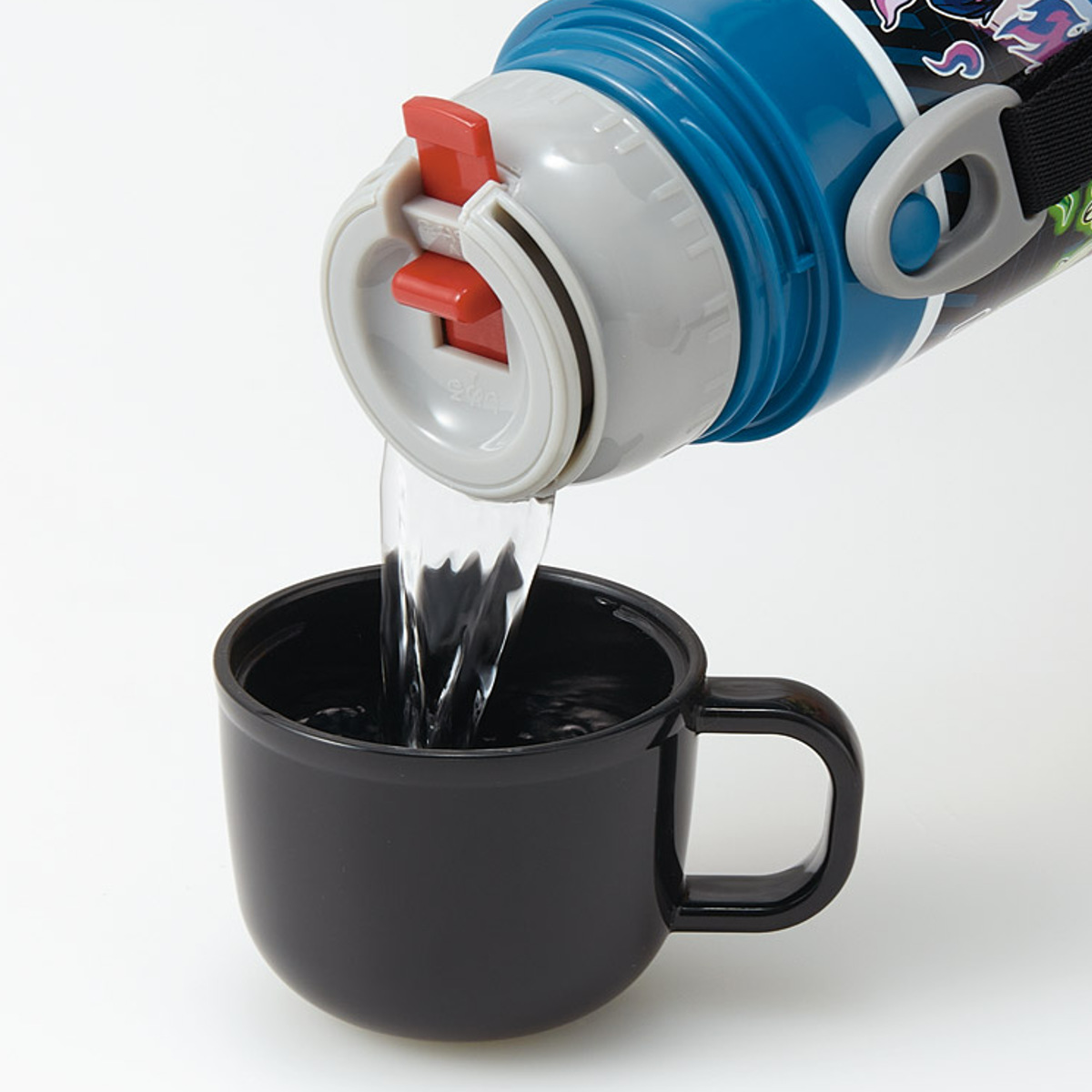 水筒 470ml 430ml 超軽量2WAYステンレスボトル ポケモン25 ( ポケットモンスター 保冷 保温 直飲み コップ付き ワンプッシュ マグボトル コップ飲み 2way 子供用 すいとう ボトル キッズ ワンタッチ ステンレス 超軽量 軽量 )