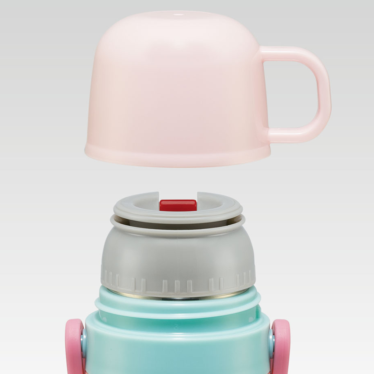 水筒 470ml 430ml 超軽量2WAYステンレスボトル パウパトロールGIRL ( 保冷 保温 直飲み コップ付き ワンプッシュ マグボトル コップ飲み 2way 子供用 すいとう ボトル キッズ ワンタッチ ステンレス 超軽量 軽量 )