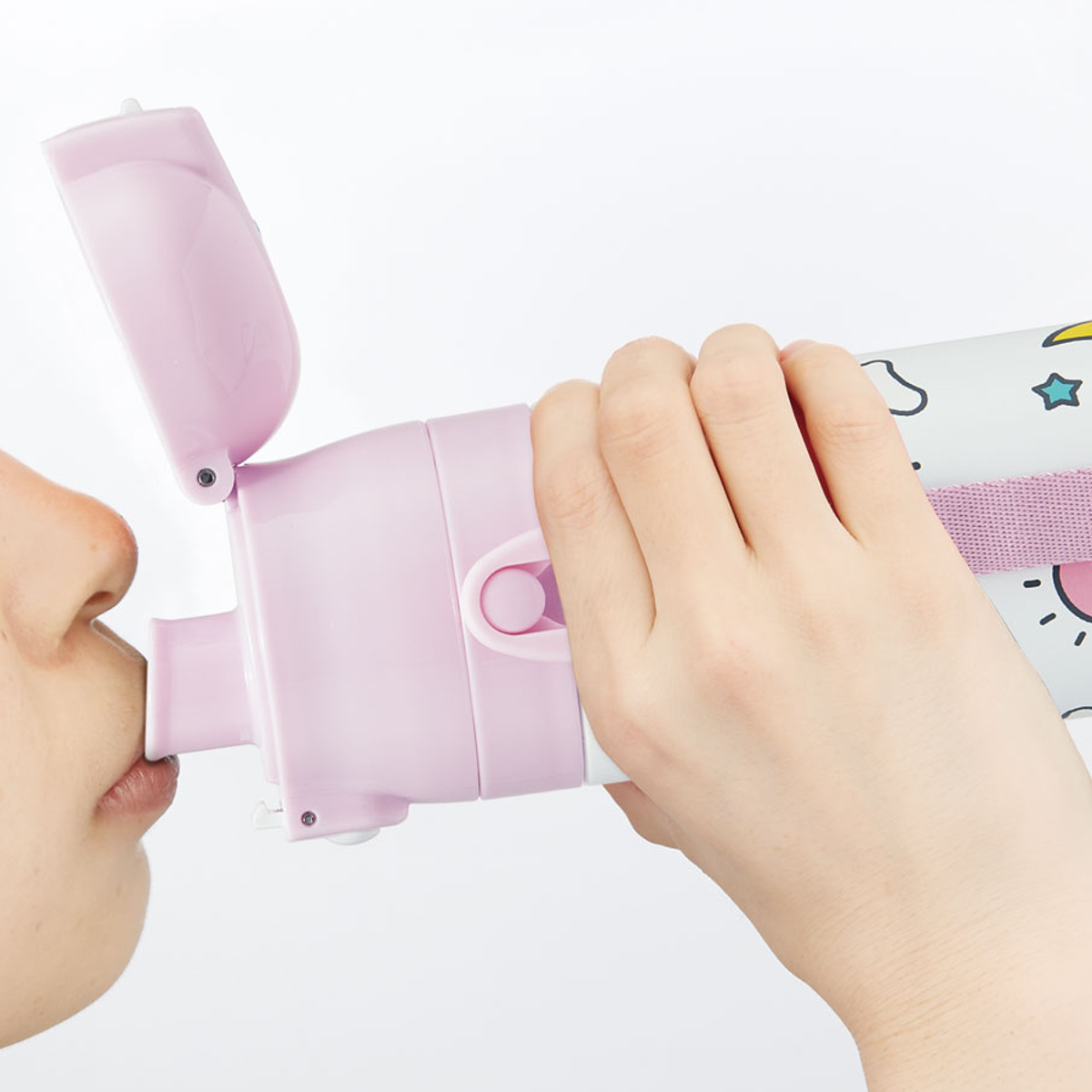 水筒 470ml 430ml 超軽量2WAYステンレスボトル シナぷしゅ ( 保冷 保温 直飲み コップ付き ワンプッシュ マグボトル コップ飲み 2way 子供用 すいとう ボトル キッズ ワンタッチ ステンレス 超軽量 軽量 )