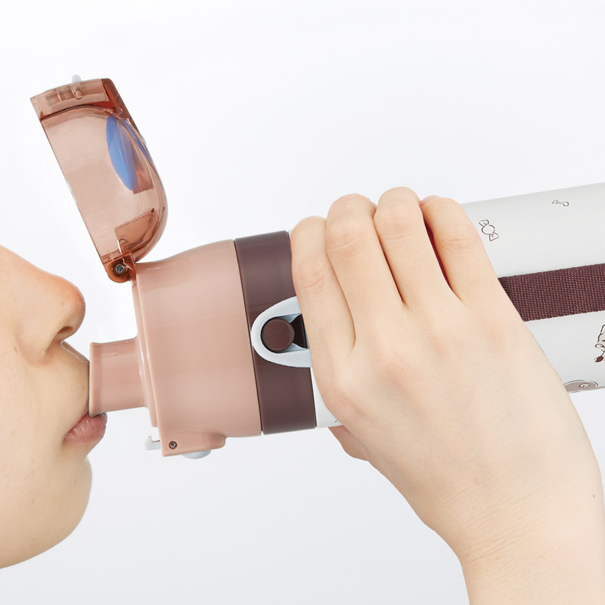 水筒 470ml 430ml 超軽量2WAYステンレスボトル おさるのジョージ25 ( 保冷 保温 直飲み コップ付き ワンプッシュ マグボトル コップ飲み 2way 子供用 すいとう ボトル キッズ ワンタッチ ステンレス 超軽量 軽量 )