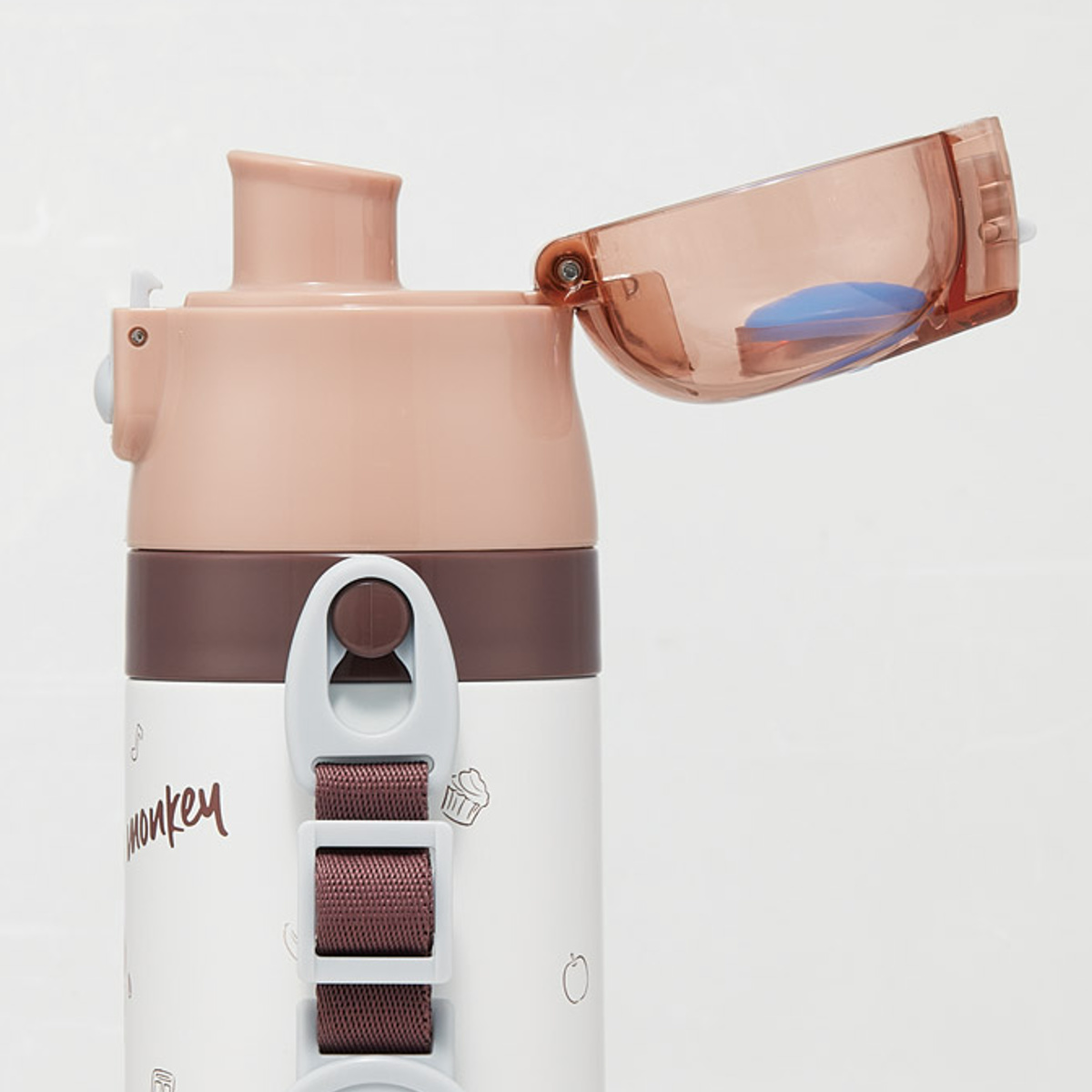 水筒 470ml 430ml 超軽量2WAYステンレスボトル おさるのジョージ25 ( 保冷 保温 直飲み コップ付き ワンプッシュ マグボトル コップ飲み 2way 子供用 すいとう ボトル キッズ ワンタッチ ステンレス 超軽量 軽量 )