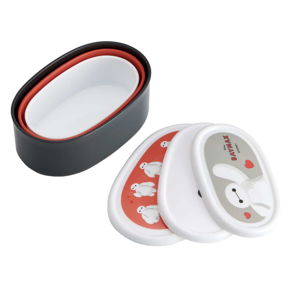 弁当箱 抗菌シール容器3個セット ベイマックス ( レンジ対応 保存容器 シール容器 ランチボックス 抗菌 日本製 レンジOK 弁当 お弁当 抗菌加工 果物ケース デザートケース フルーツケース )