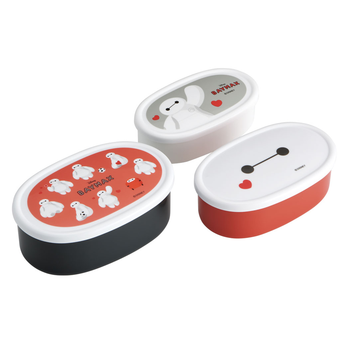 弁当箱 抗菌シール容器3個セット ベイマックス ( レンジ対応 保存容器 シール容器 ランチボックス 抗菌 日本製 レンジOK 弁当 お弁当 抗菌加工 果物ケース デザートケース フルーツケース )