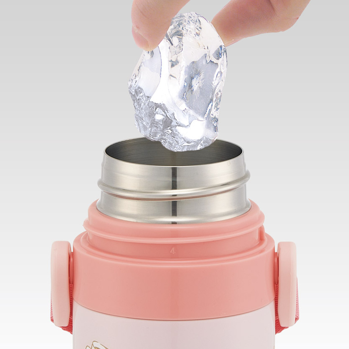 水筒 470ml 超軽量ダイレクトボトル キティビックリボン ( ハローキティ 保冷 軽量 直飲み ワンタッチ ステンレスボトル 子供用水筒 子供 直のみ 軽い 超軽量 ワンプッシュ ダイレクトボトル ダイレクト ボトル ステンレス )