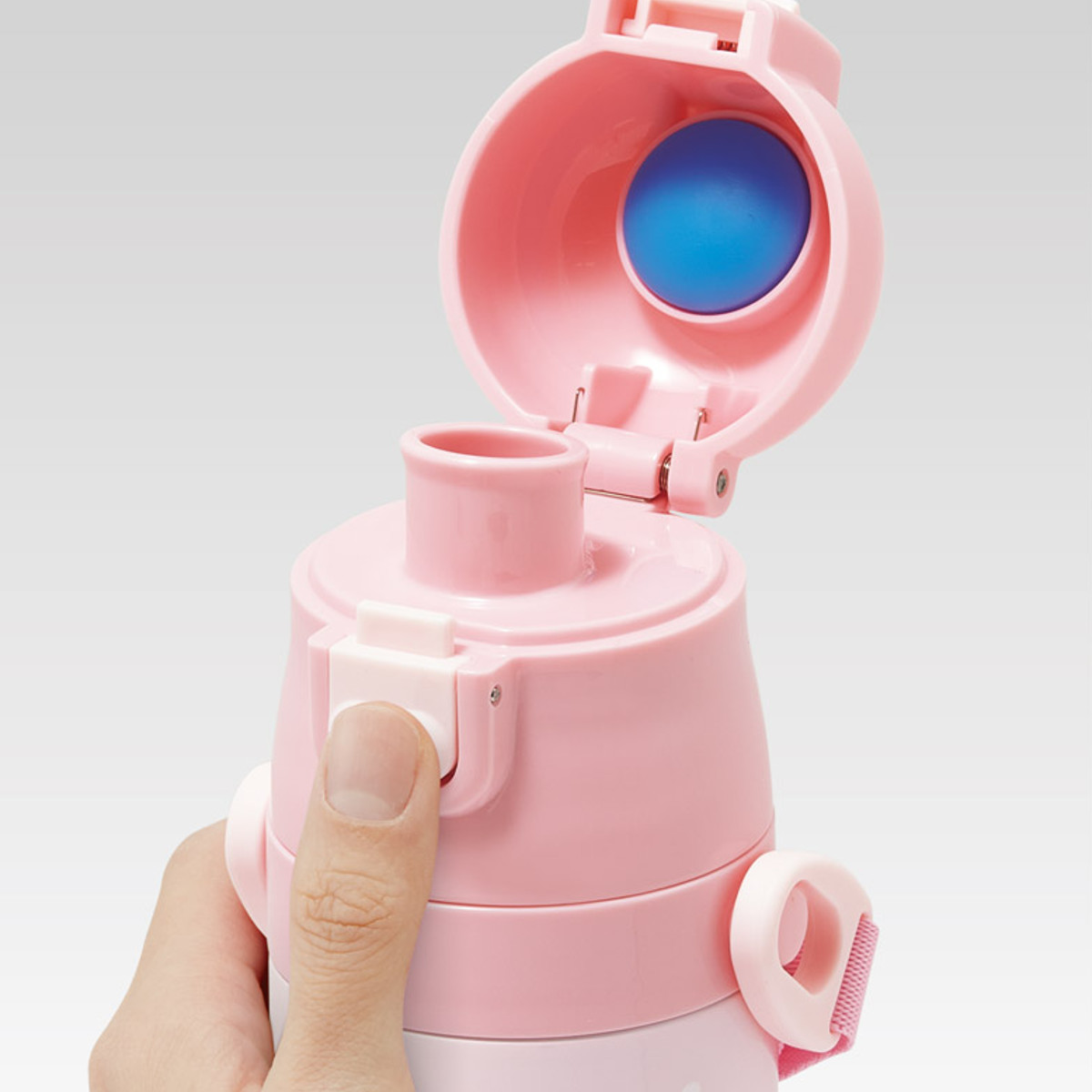 水筒 470ml 超軽量ダイレクトボトル マイメロビックリボン ( マイメロディ 保冷 軽量 直飲み ワンタッチ ステンレスボトル 子供用水筒 子供 直のみ 軽い 超軽量 ワンプッシュ ダイレクトボトル ダイレクト ボトル ステンレス )