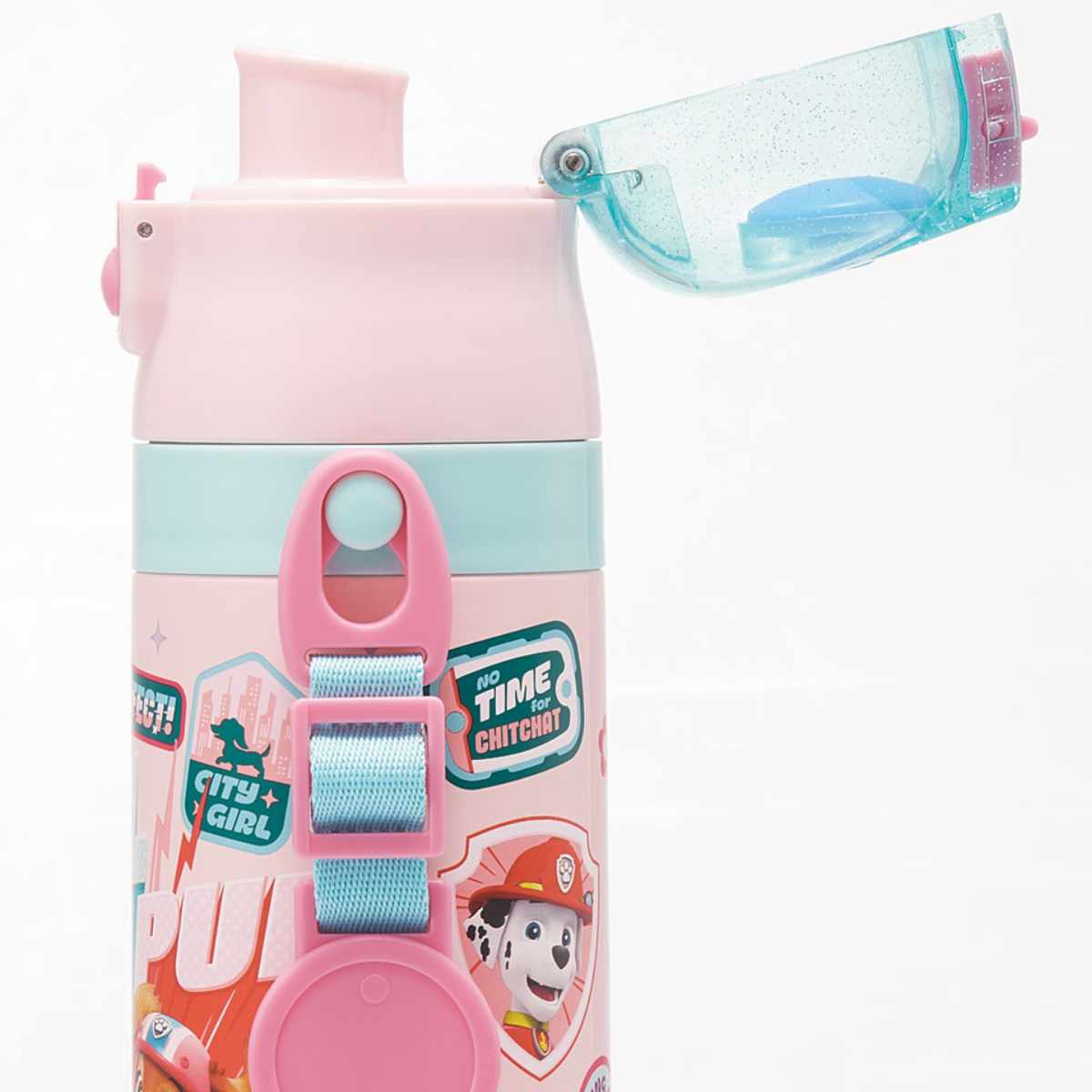 水筒 470ml 超軽量ダイレクトボトル パウパトロールGIRL ( パウパトロール 保冷 軽量 直飲み ワンタッチ ステンレスボトル 子供用水筒 子供 直のみ 軽い 超軽量 ワンプッシュ ダイレクトボトル ダイレクト ボトル ステンレス )