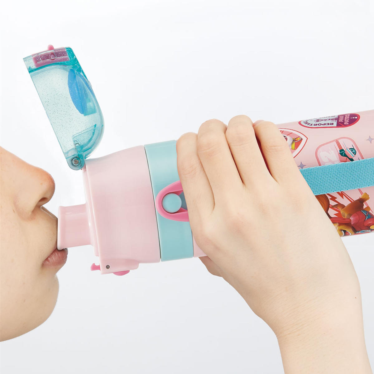 水筒 470ml 超軽量ダイレクトボトル パウパトロールGIRL ( パウパトロール 保冷 軽量 直飲み ワンタッチ ステンレスボトル 子供用水筒 子供 直のみ 軽い 超軽量 ワンプッシュ ダイレクトボトル ダイレクト ボトル ステンレス )