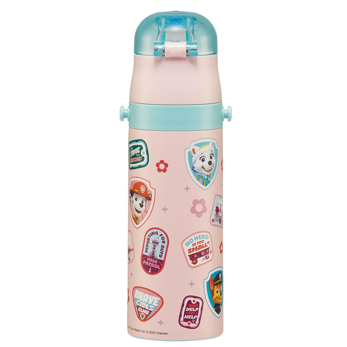 水筒 470ml 超軽量ダイレクトボトル パウパトロールGIRL ( パウパトロール 保冷 軽量 直飲み ワンタッチ ステンレスボトル 子供用水筒 子供 直のみ 軽い 超軽量 ワンプッシュ ダイレクトボトル ダイレクト ボトル ステンレス )