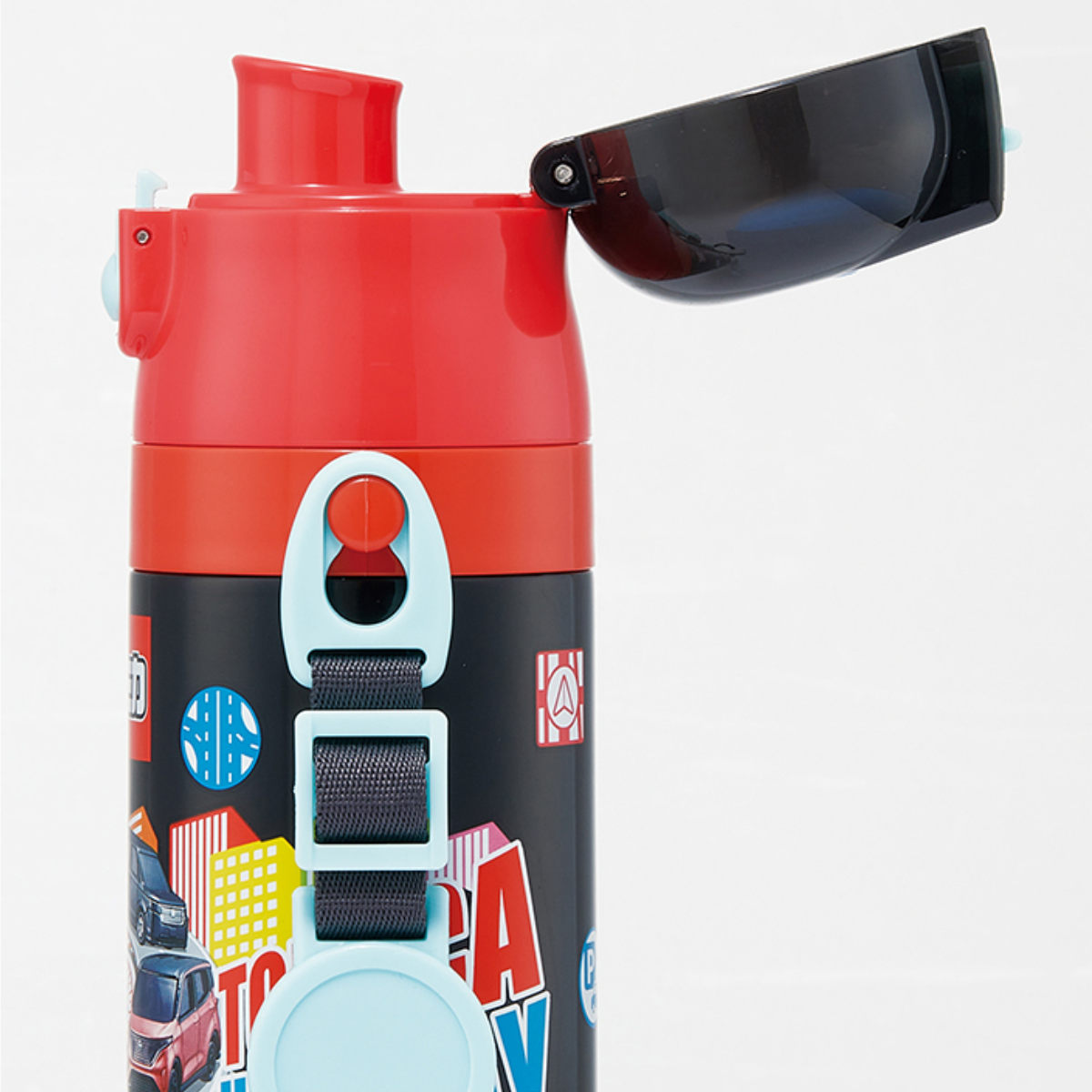 水筒 470ml 超軽量ダイレクトボトル トミカ25 ( 保冷 軽量 直飲み ワンタッチ ステンレスボトル 子供用水筒 子供 直のみ 軽い 超軽量 ワンプッシュ ダイレクトボトル ダイレクト ボトル ステンレス )