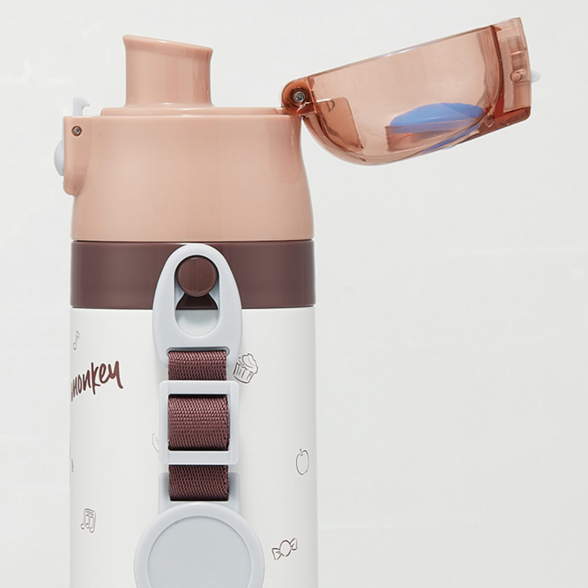 水筒 470ml 超軽量ダイレクトボトル おさるのジョージ25 ( 保冷 軽量 直飲み ワンタッチ ステンレスボトル 子供用水筒 子供 直のみ 軽い 超軽量 ワンプッシュ ダイレクトボトル ダイレクト ボトル ステンレス )