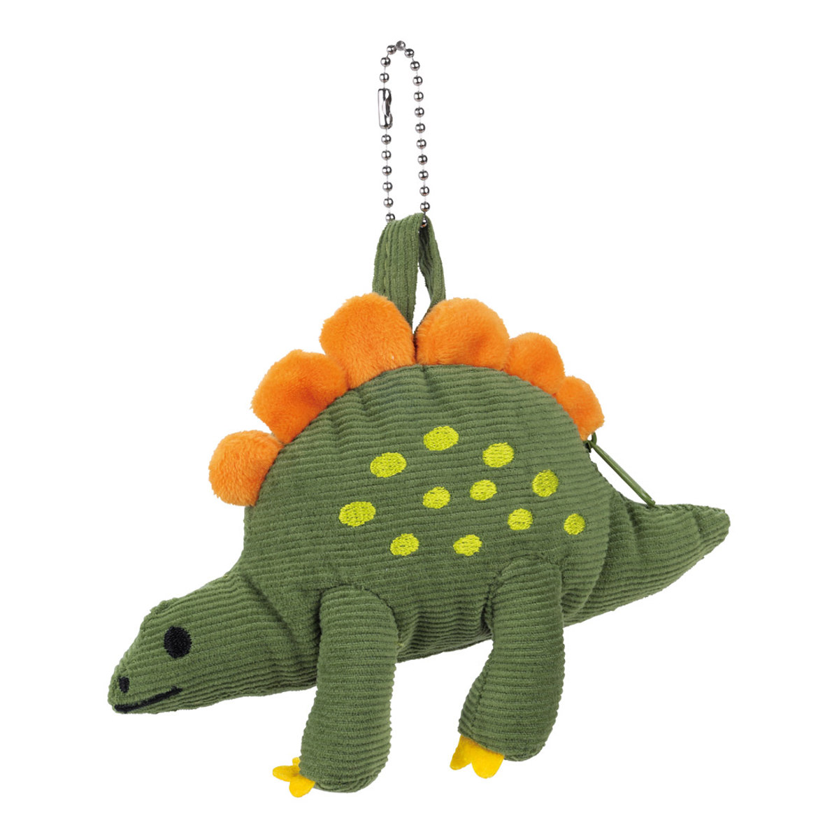 ポーチ ダイカット ミニポーチ ディノサウルス ピクチャー （ ぬいぐるみ キーホルダー ボールチェーン 人形 マスコット 小物入れ 小銭入れ 恐竜 子供 コインケース コインポーチ 財布 バッグチャーム かわいい コンパクト 小さめ ）