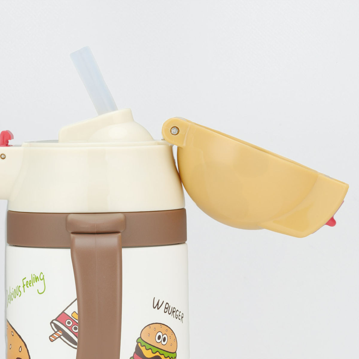 水筒 ストローステンマグ バーガーコンクス 2way 保冷 軽量 350ml ストロー付き 子ども ( ベビーマグ ストローマグ ステンレス 子供 ショルダー 肩掛け ベビー トレーニングマグ マグ ストロー 赤ちゃん マグボトル かわいい )