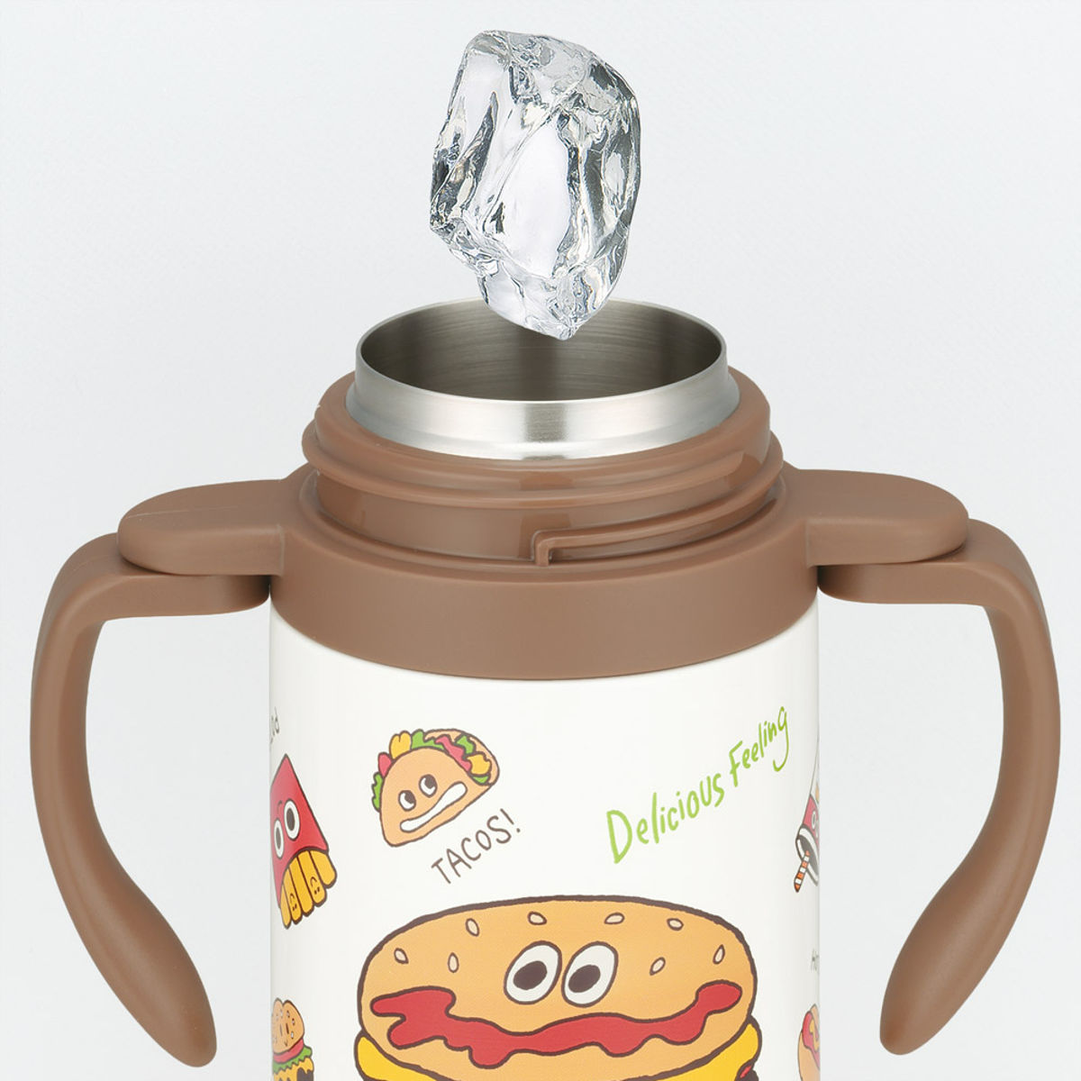 水筒 ストローステンマグ バーガーコンクス 2way 保冷 軽量 350ml ストロー付き 子ども ( ベビーマグ ストローマグ ステンレス 子供 ショルダー 肩掛け ベビー トレーニングマグ マグ ストロー 赤ちゃん マグボトル かわいい )