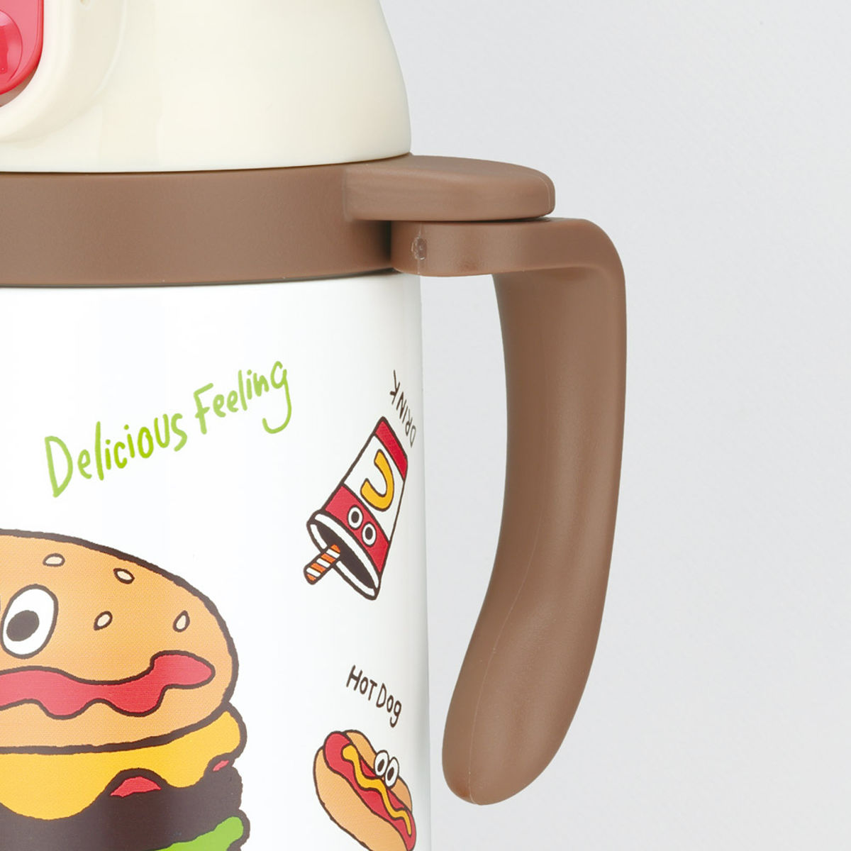 水筒 ストローステンマグ バーガーコンクス 2way 保冷 軽量 350ml ストロー付き 子ども ( ベビーマグ ストローマグ ステンレス 子供 ショルダー 肩掛け ベビー トレーニングマグ マグ ストロー 赤ちゃん マグボトル かわいい )