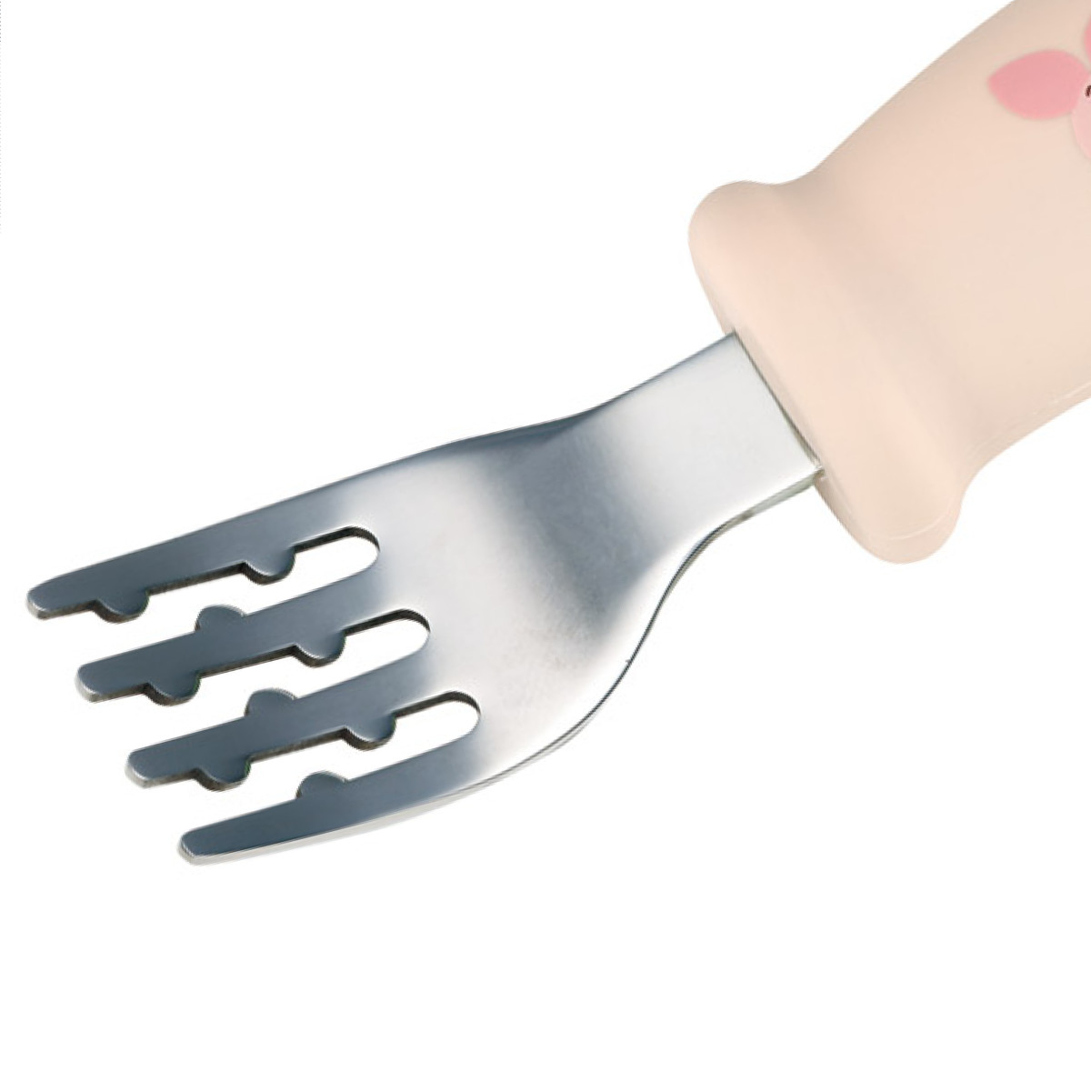 スプーン フォーク セット くまのプーさん 握りやすい シリコン ( スプーン&フォーク ステンレス 食洗機対応 子供 ベビー 赤ちゃん カトラリー 持ちやすい 食事 ご飯 練習 麺 凸凹形状 男の子 女の子 )