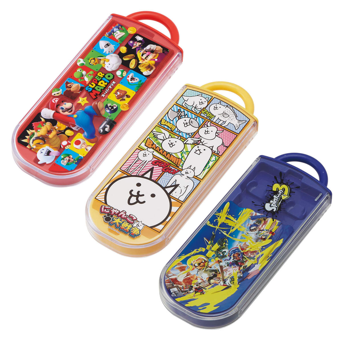 トリオセット 抗菌 箸 スプーン フォーク 食洗機対応 キャラクター ( ポケモン まいぜんシスターズ ミッキー ダンボ シナモン プラレール マリオ にゃんこ大戦争 スプラトゥーン タマ ぐでたま あつ森 くまのがっこう ) 【リカちゃん23】 リカちゃん23