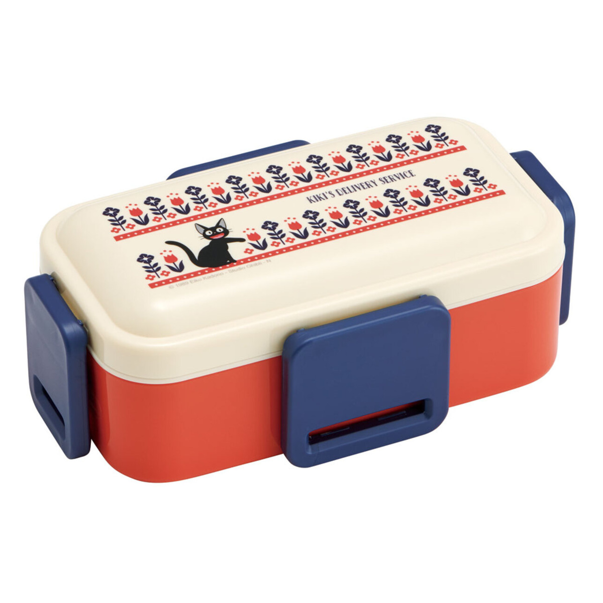 お弁当箱 2段 抗菌 600ml 抗菌2段ふわっと弁当箱 キャラクター ( ランチボックス 弁当 食洗機対応 レンジ対応 仕切り付き 4点ロック マイメロ クロミ ピーターラビット ジジ シナモン ハンギョドン ポチャッコ ピングー ) 【トトロ木苺】 トトロ木苺