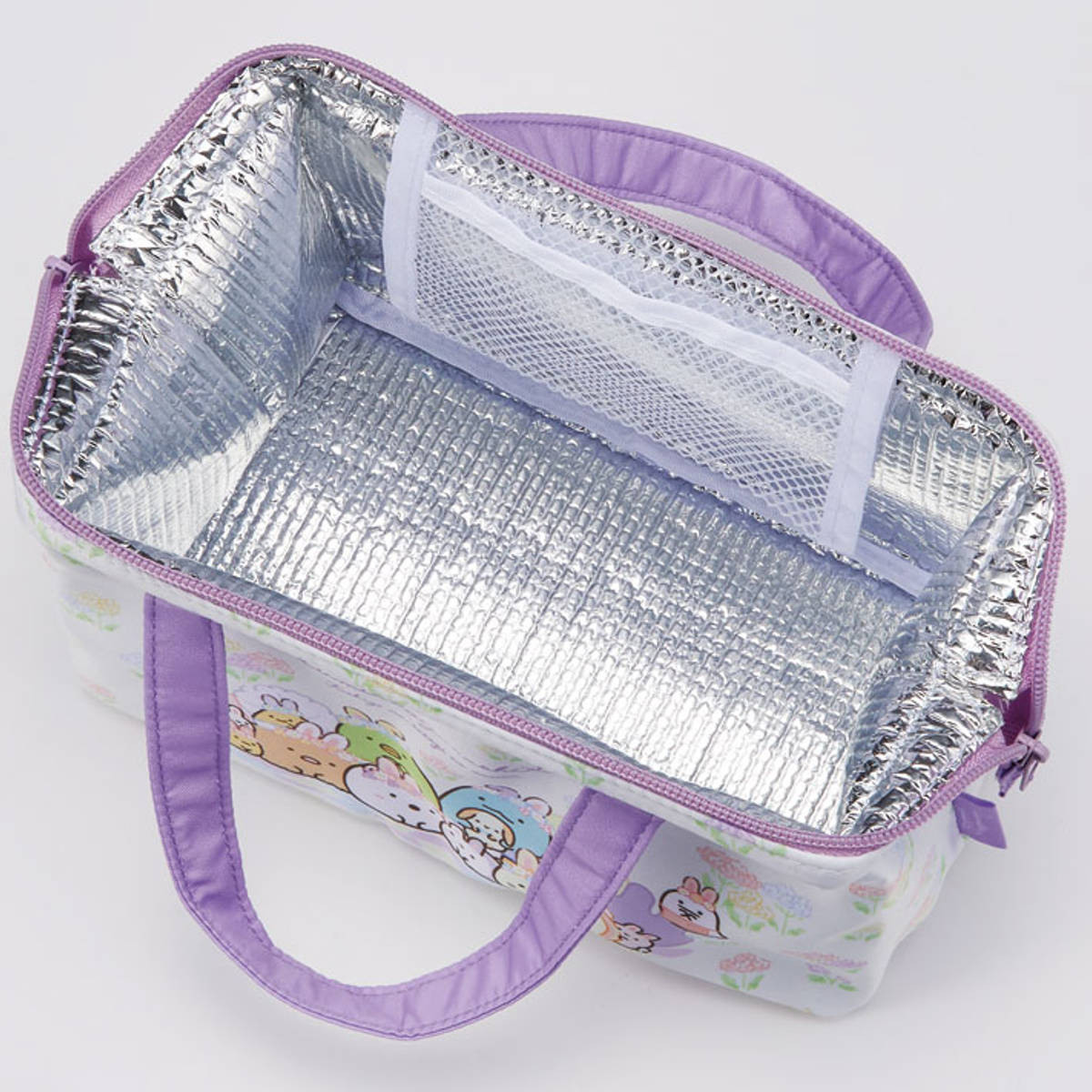 ランチバッグ 保冷 がま口型 キャラクター ( リサとガスパール すみっコぐらし セサミストリート ミッフィー リサラーソン ハウルの動く城 トトロ 魔女の宅急便 ミッキー ) 【ピーターラビット】 ピーターラビット