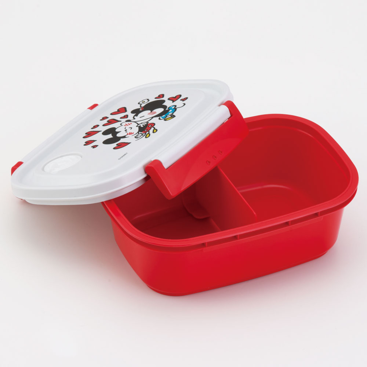 お弁当箱 1段 2点ロック ラク軽弁当箱 M キャラクター 550ml ( カナヘイ フレンズ ミッキー ミニー プーさん ポケモン ランチボックス 弁当箱 保存容器 レンジ対応 食洗機対応 冷凍 仕切り付き 弁当 日本製 ) 【ピカチュウF23】 ピカチュウF23